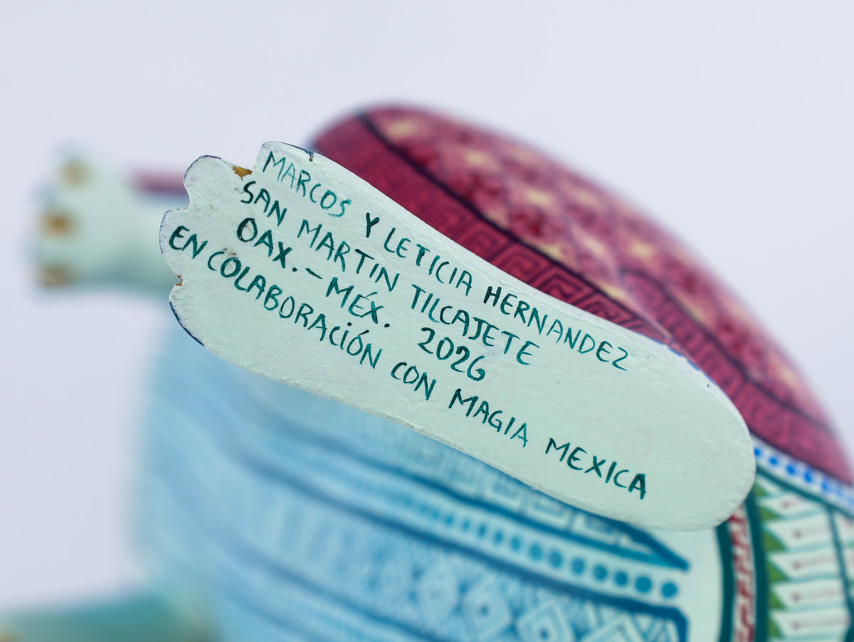 Dachshund Alebrije | Oaxacan Hand-Painted Copal Wood Carving | Magia Mexica