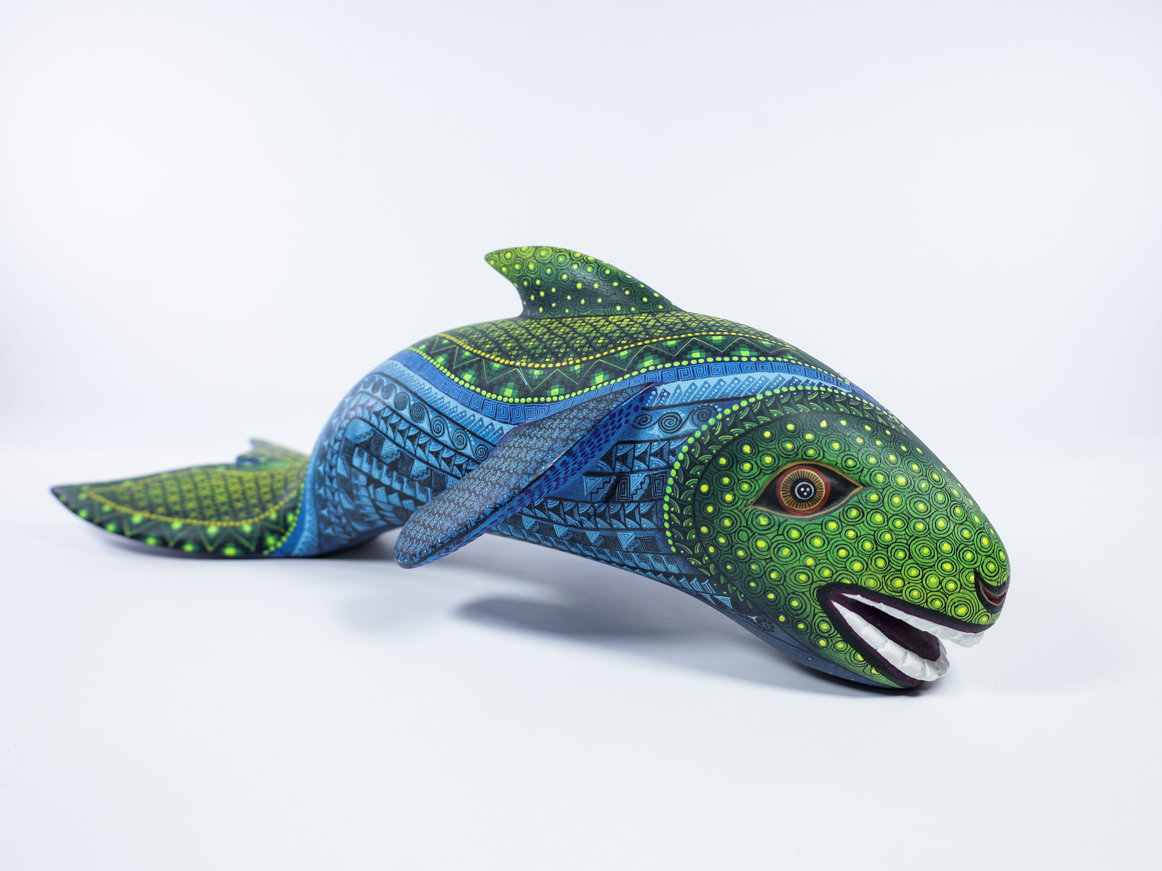Shark Alebrije Oaxacan Wood Carving