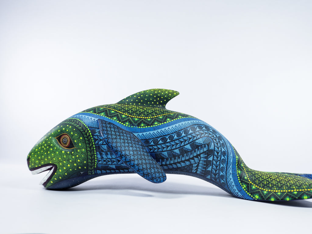 Shark Alebrije Oaxacan Wood Carving
