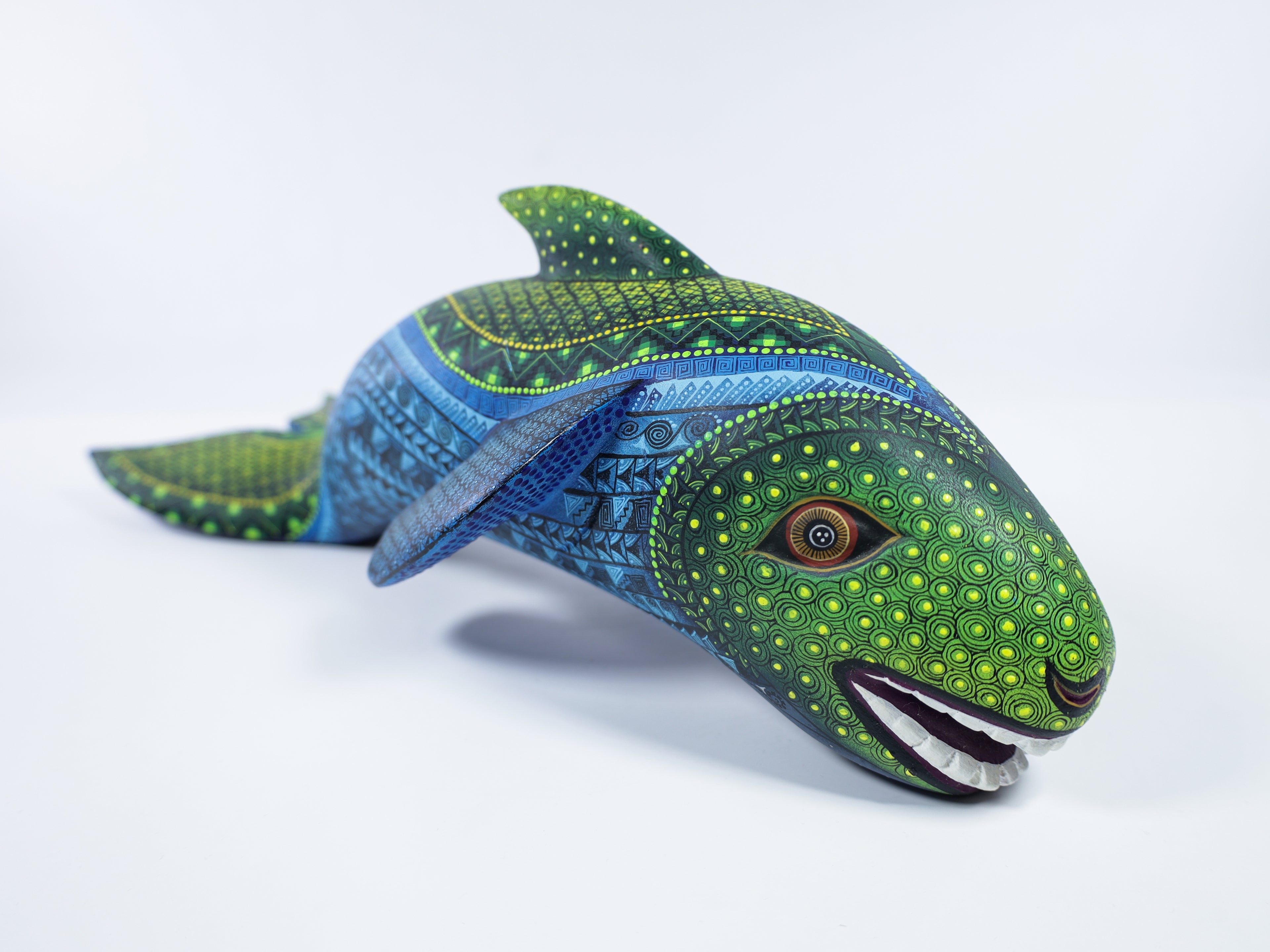 Shark Alebrije Oaxacan Wood Carving