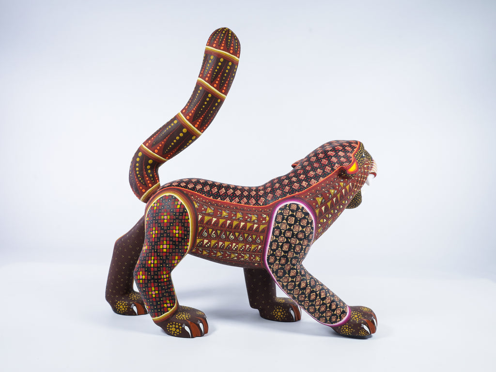 Jaguar Alebrije Oaxacan Wood Carving