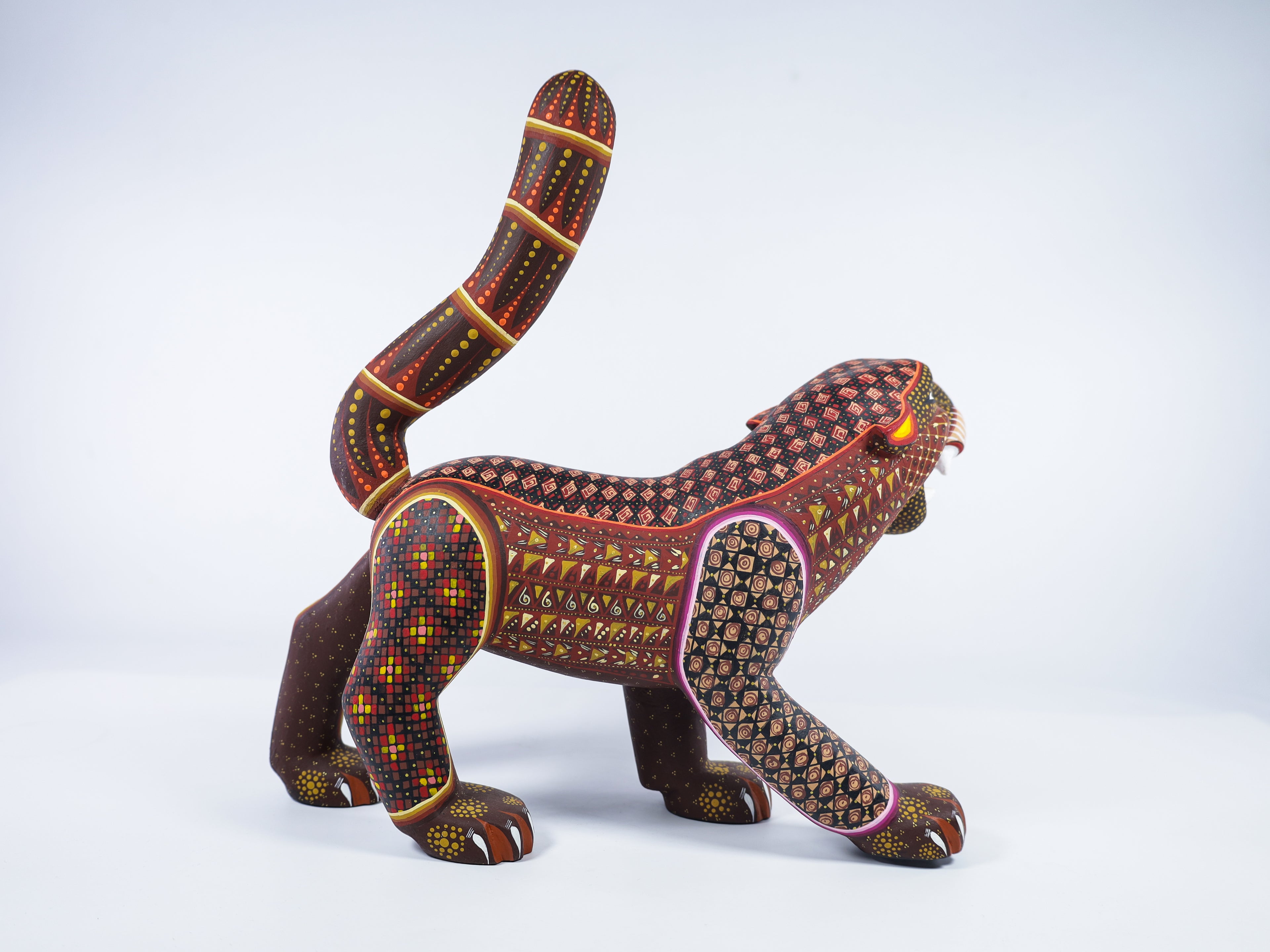 Jaguar Alebrije Oaxacan Wood Carving