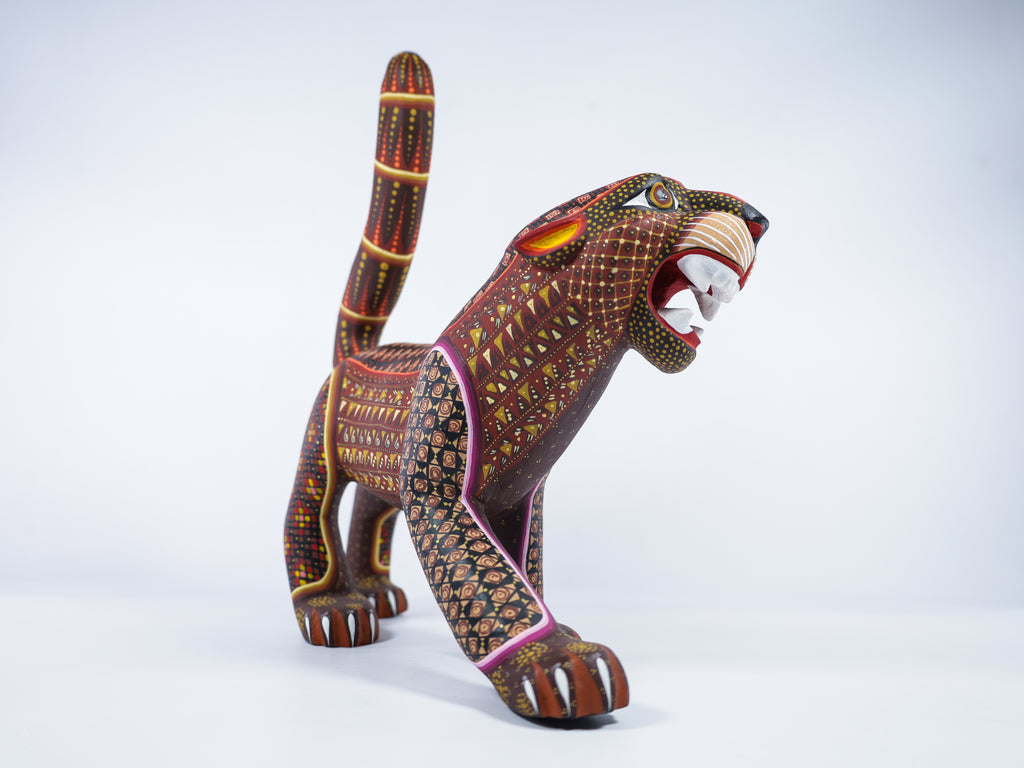 Jaguar Alebrije Oaxacan Wood Carving