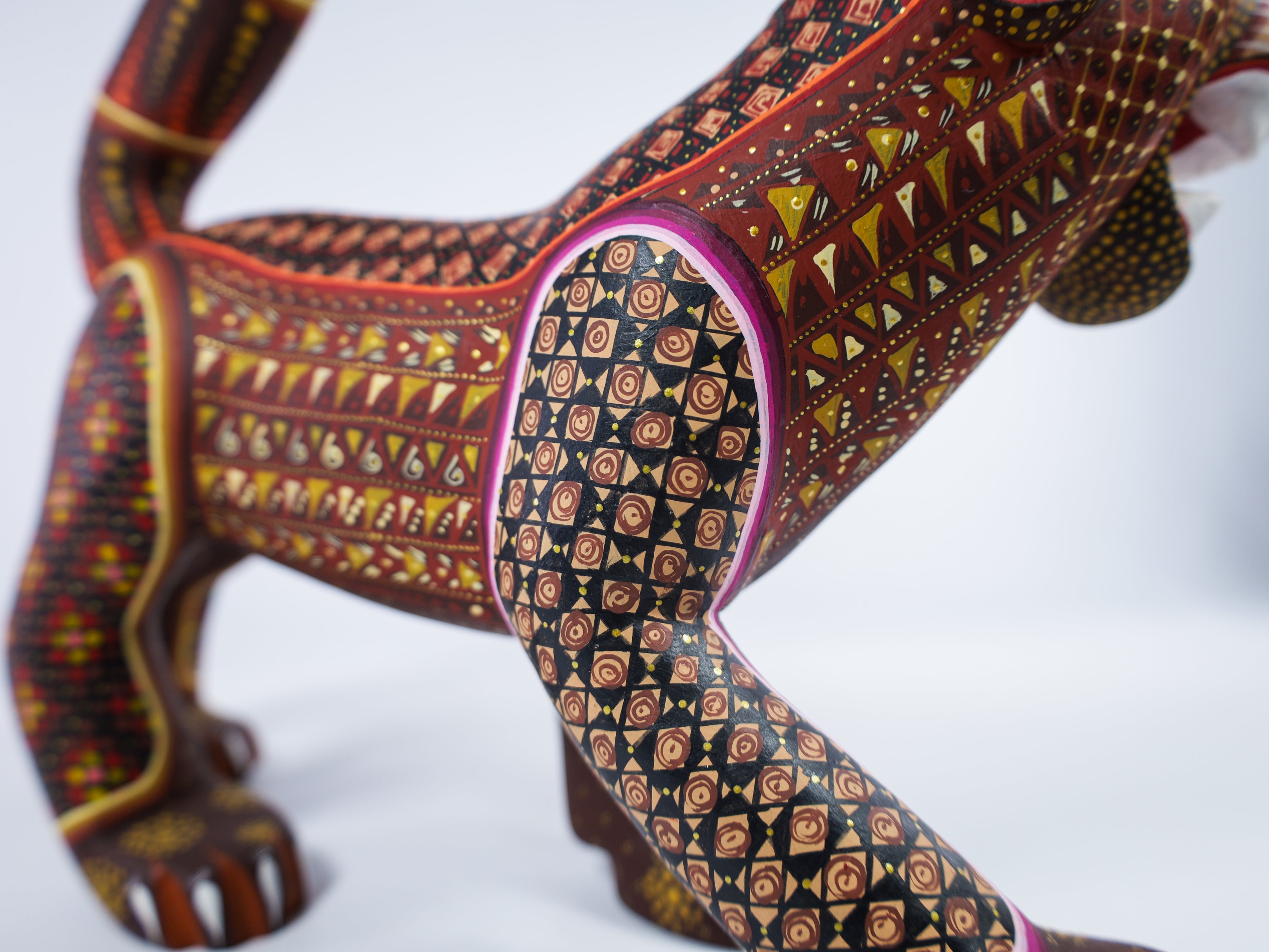 Jaguar Alebrije Oaxacan Wood Carving