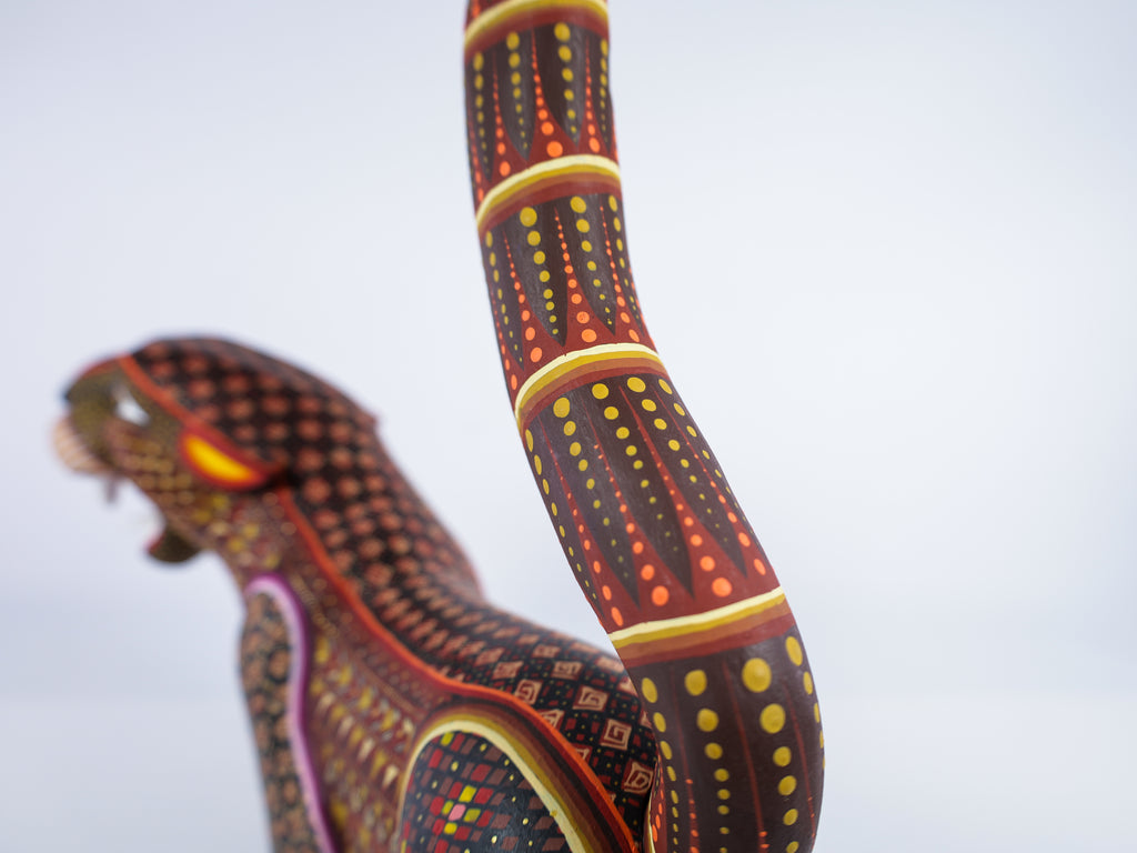 Jaguar Alebrije Oaxacan Wood Carving