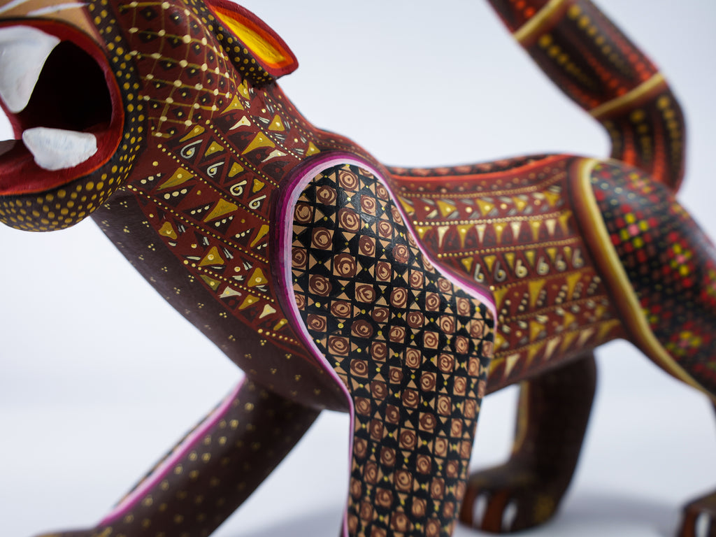 Jaguar Alebrije Oaxacan Wood Carving
