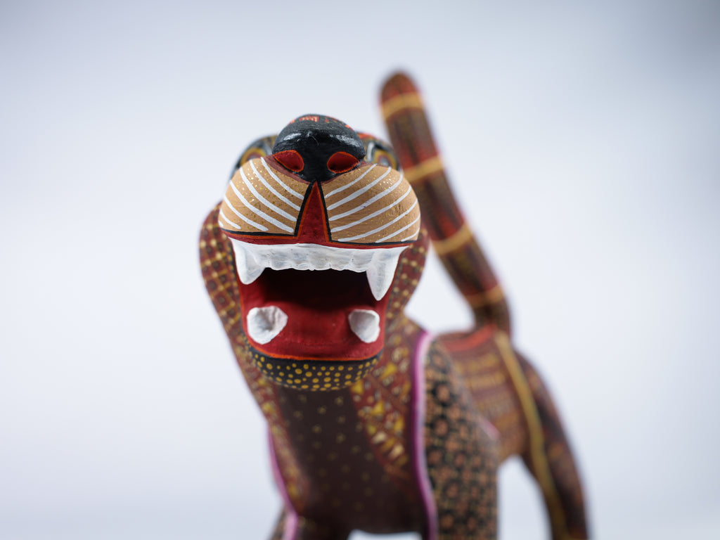 Jaguar Alebrije Oaxacan Wood Carving