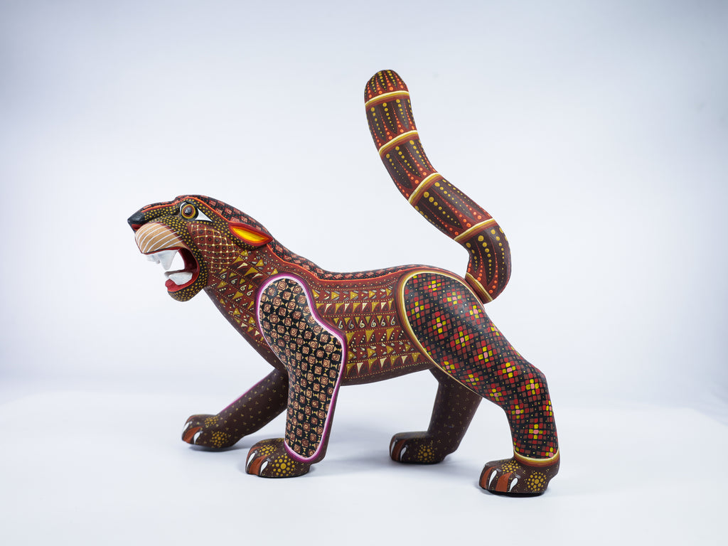Jaguar Alebrije Oaxacan Wood Carving