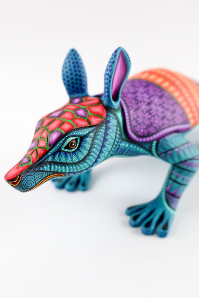 Armadillo Alebrije | Oaxacan Wood Carving | Magia Mexica