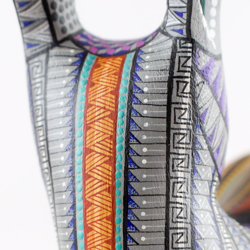 Rabbit Snail Alebrije | Oaxacan Hand-Painted Copal Wood Carving | Magia Mexica