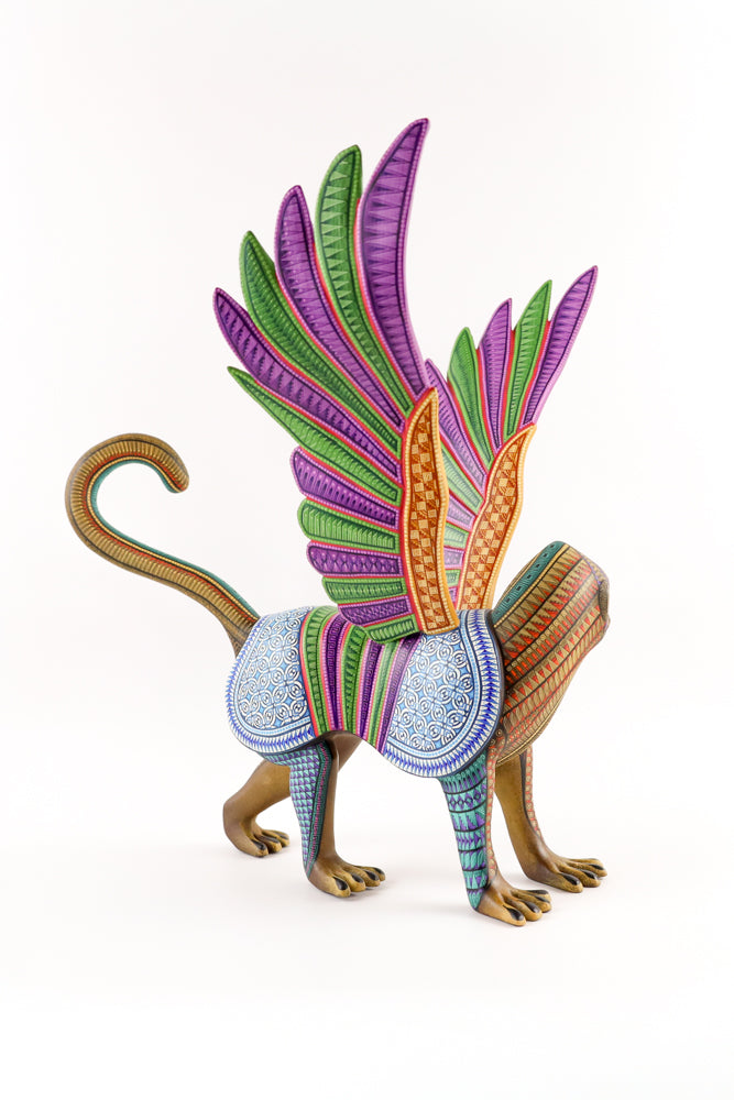 Oaxacan Monkey Alebrije | Hand-Painted Wood Carving | Magia Mexica