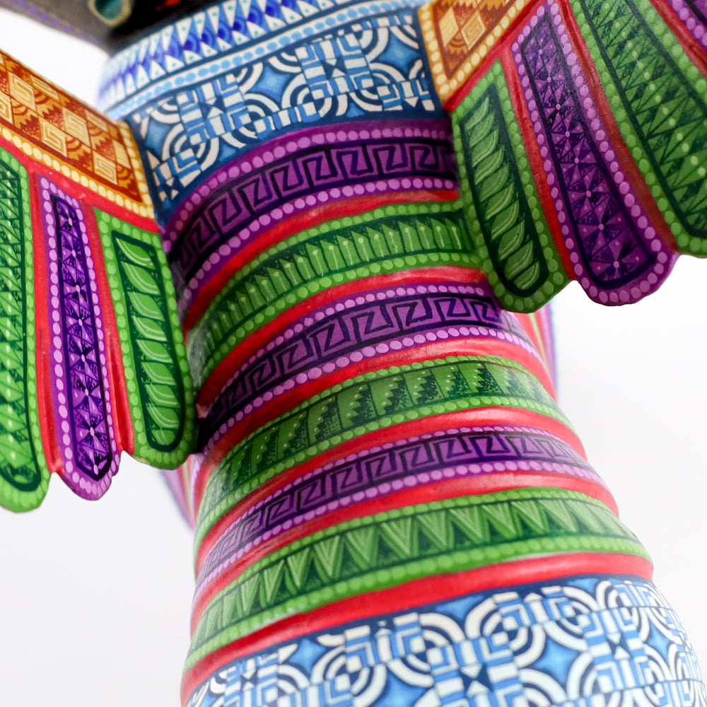 Oaxacan Monkey Alebrije | Hand-Painted Wood Carving | Magia Mexica