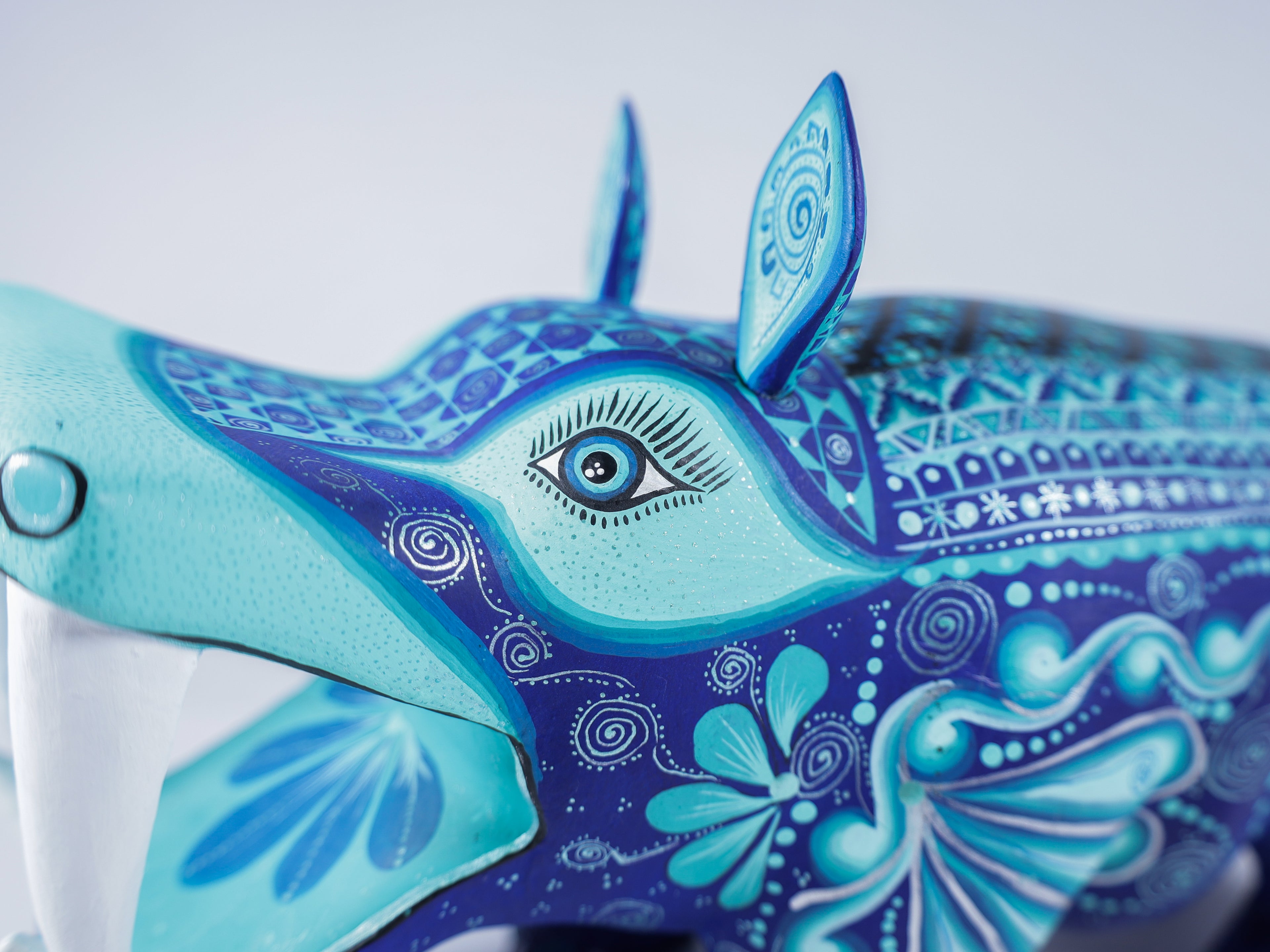 Hippopotamus Alebrije Oaxacan Wood Carving