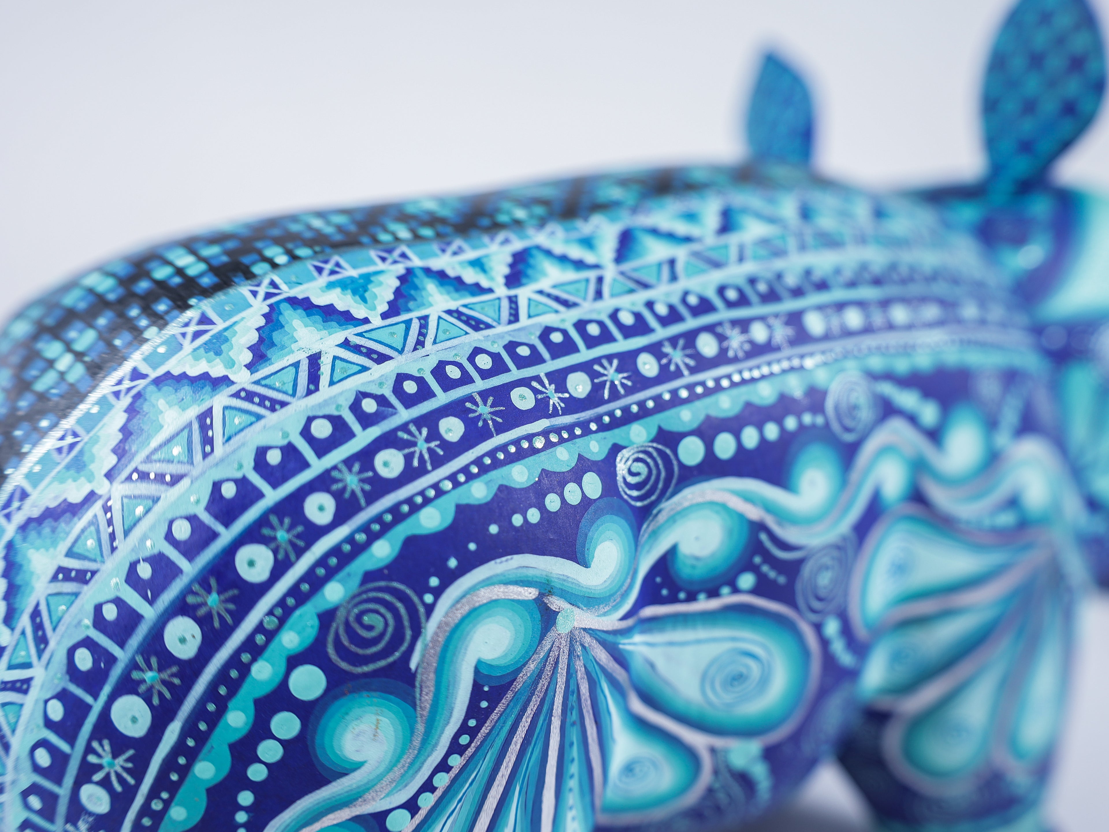Hippopotamus Alebrije Oaxacan Wood Carving