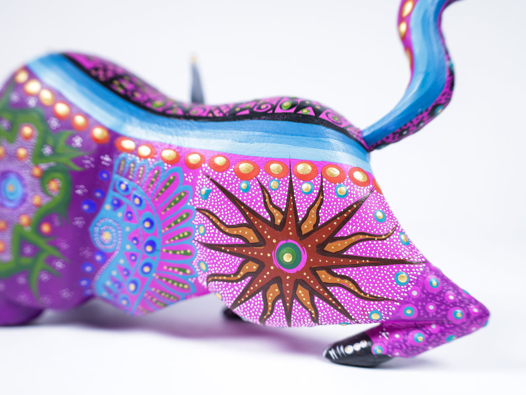 Bison Alebrije Oaxacan Wood Carving