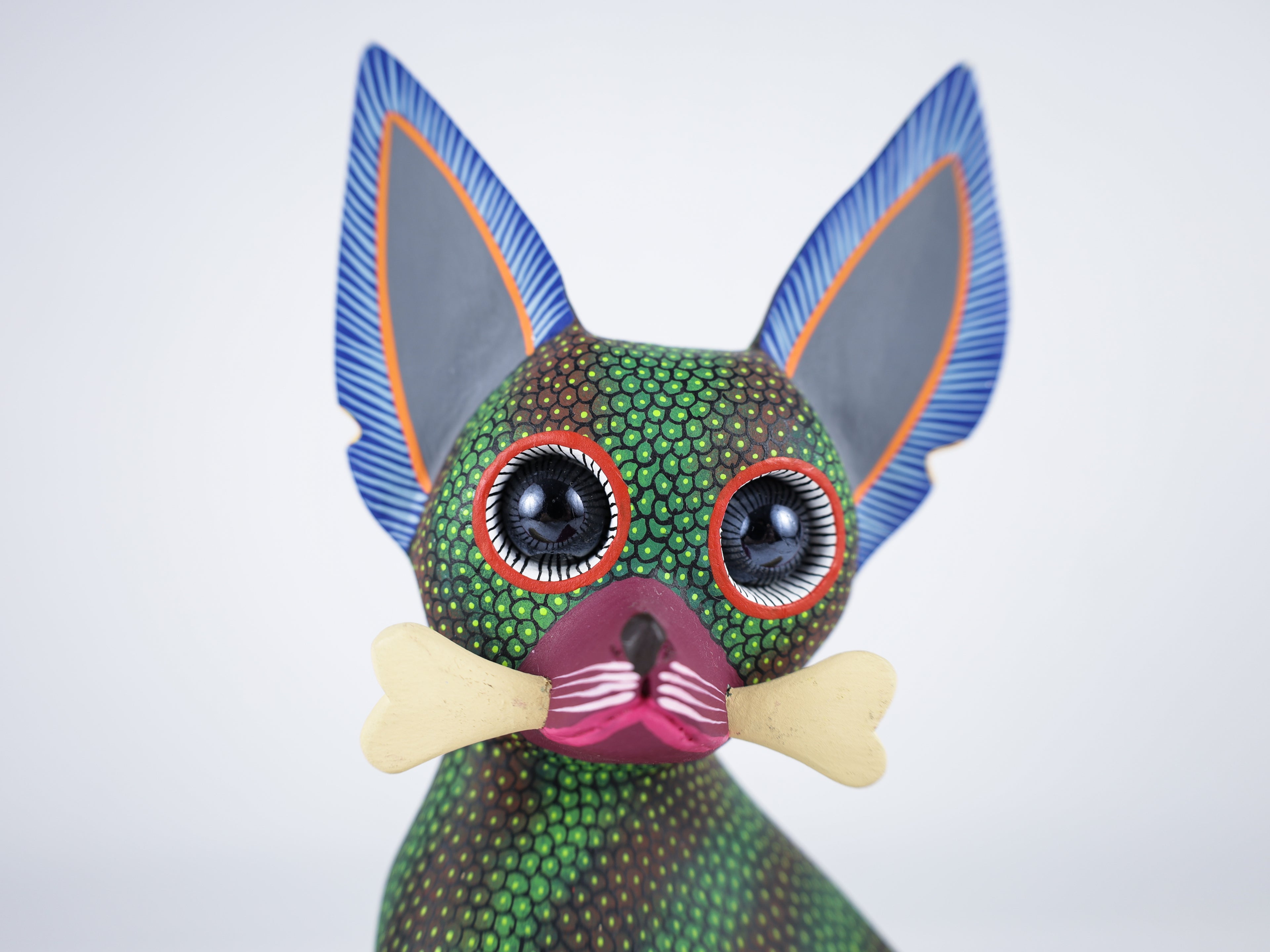 Chihuahua Dog Alebrije Oaxacan Wood Carving