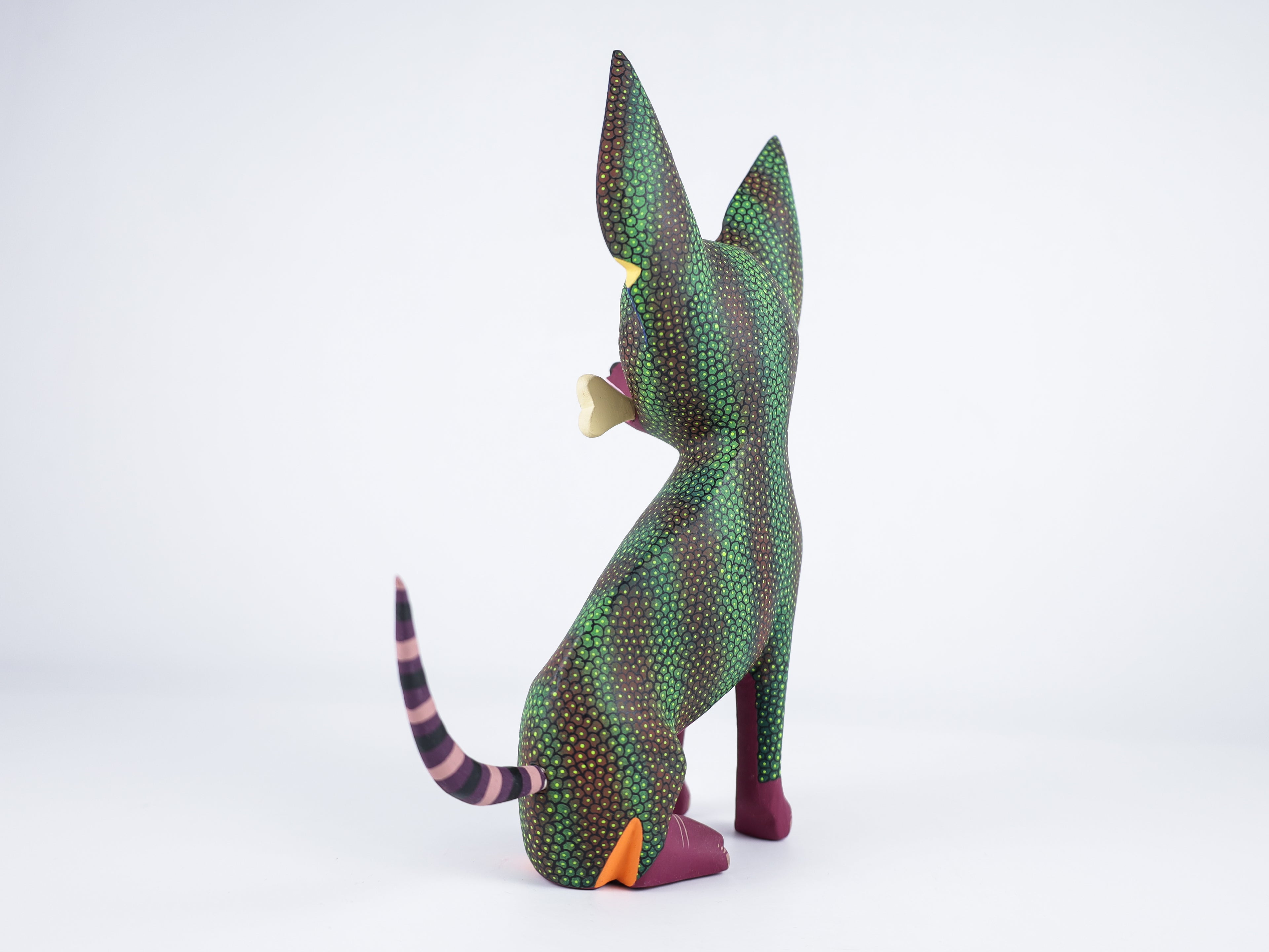 Chihuahua Dog Alebrije Oaxacan Wood Carving
