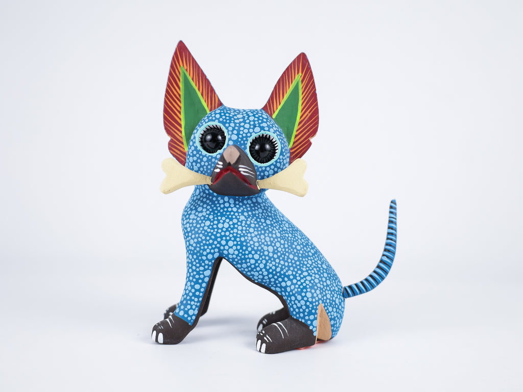 Chihuahua Dog Alebrije Oaxacan Wood Carving