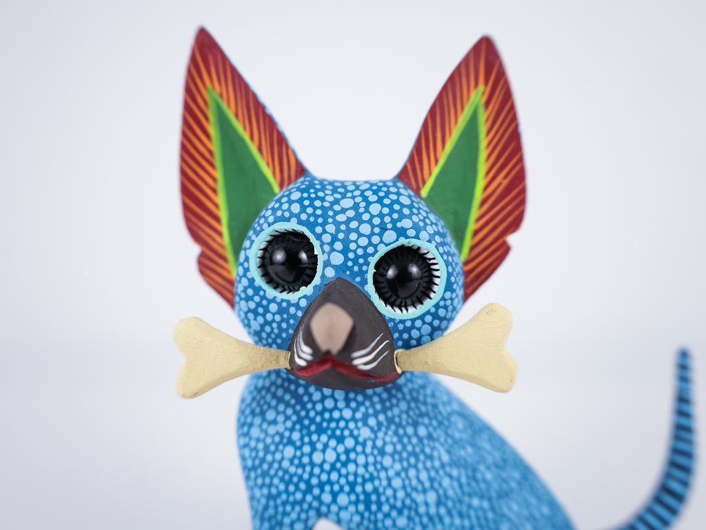 Chihuahua Dog Alebrije Oaxacan Wood Carving