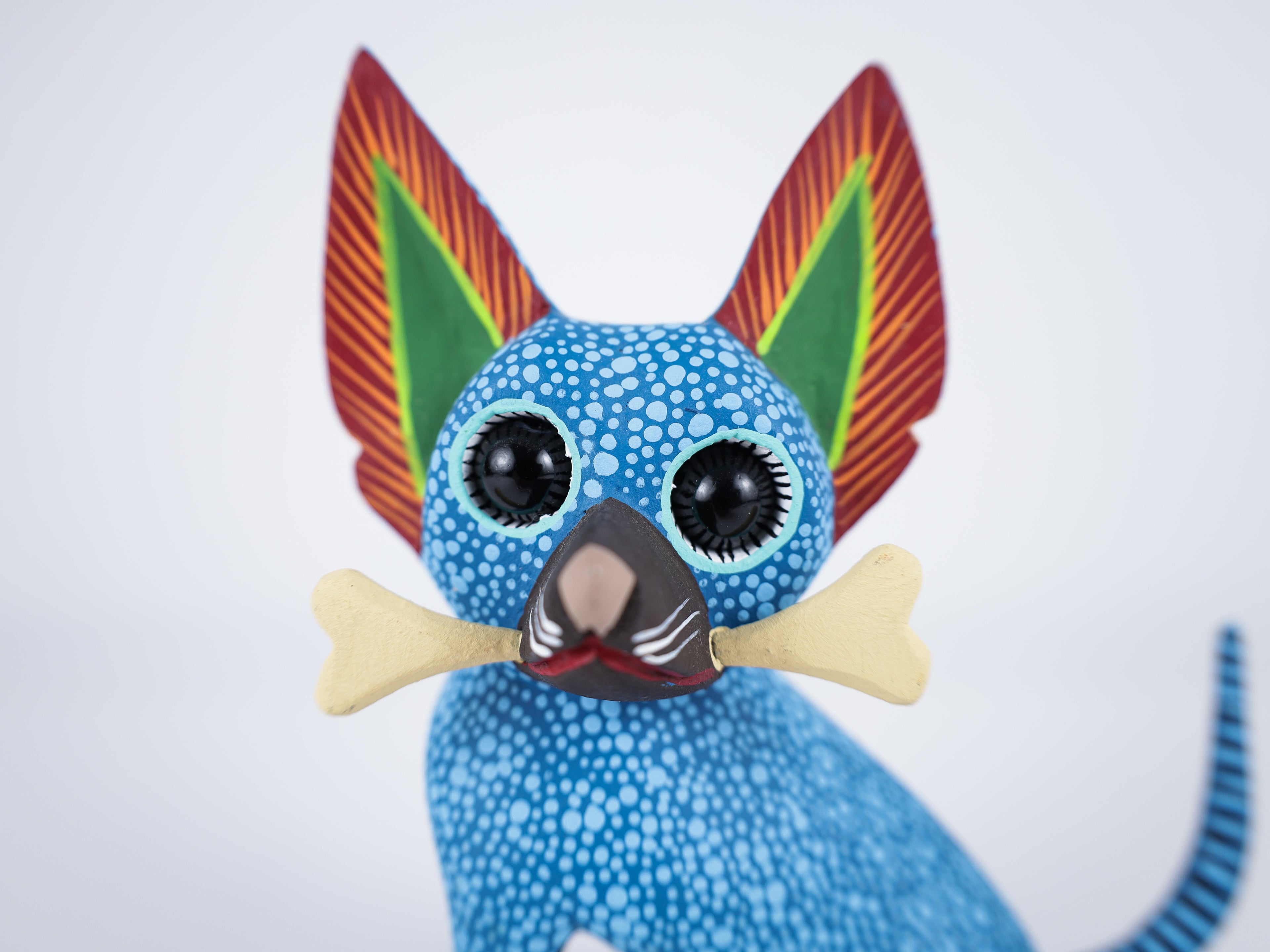 Chihuahua Dog Alebrije Oaxacan Wood Carving