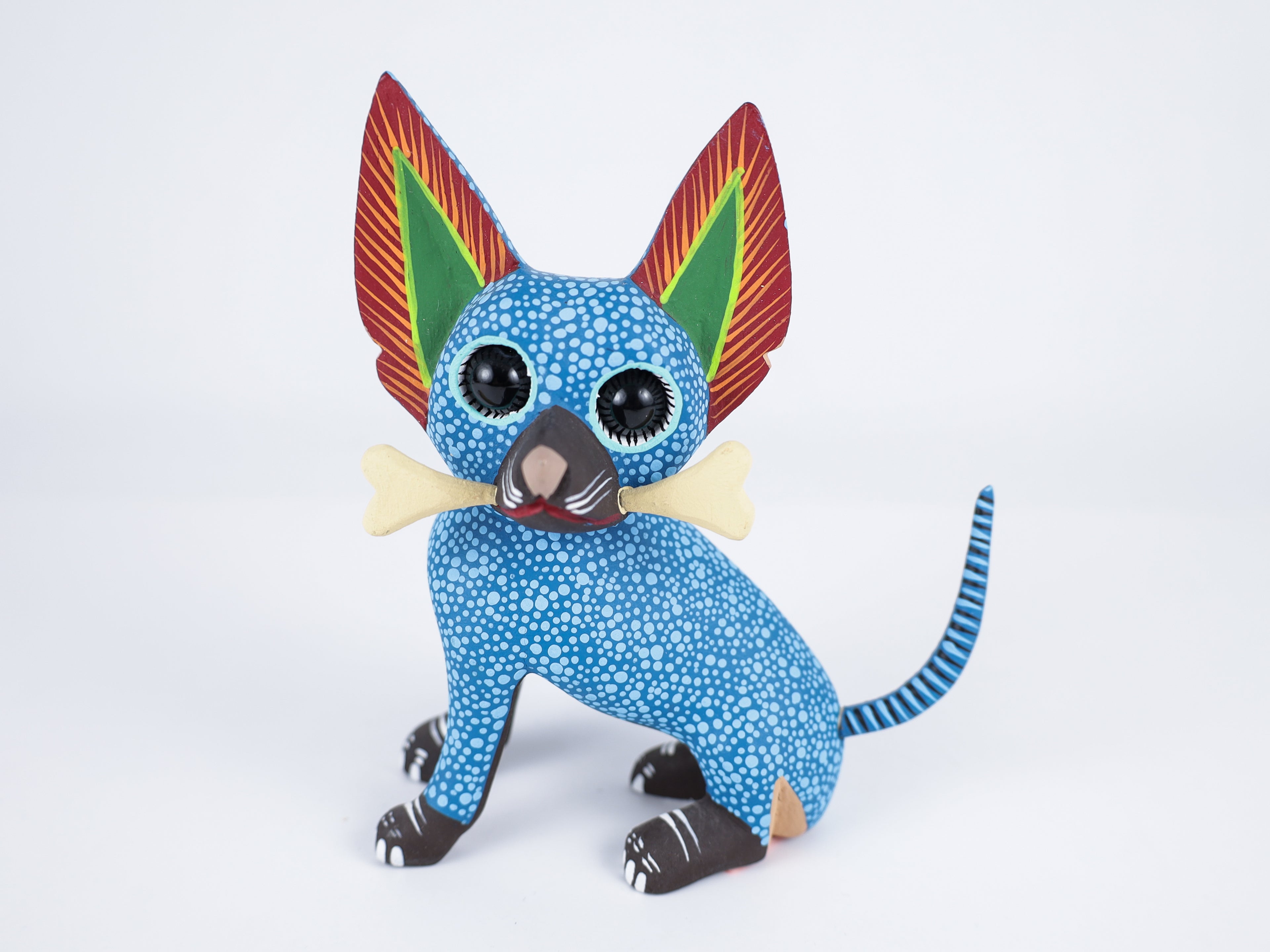 Chihuahua Dog Alebrije Oaxacan Wood Carving