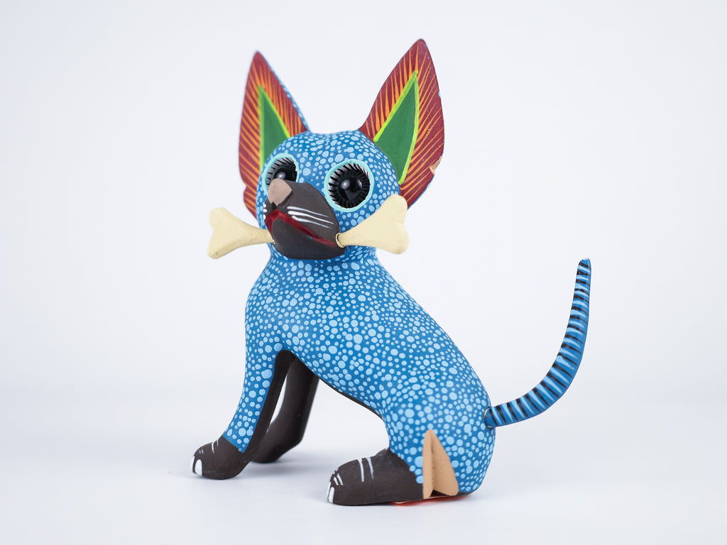 Chihuahua Dog Alebrije Oaxacan Wood Carving