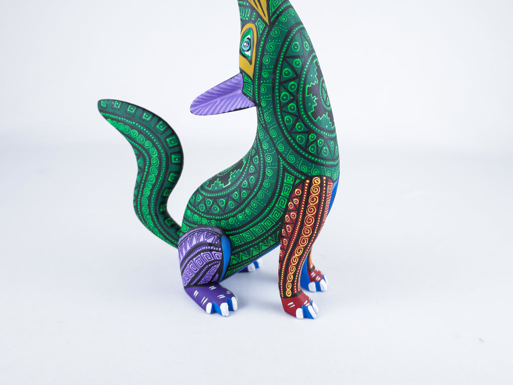 Wolf Alebrije Oaxacan Wood Carving