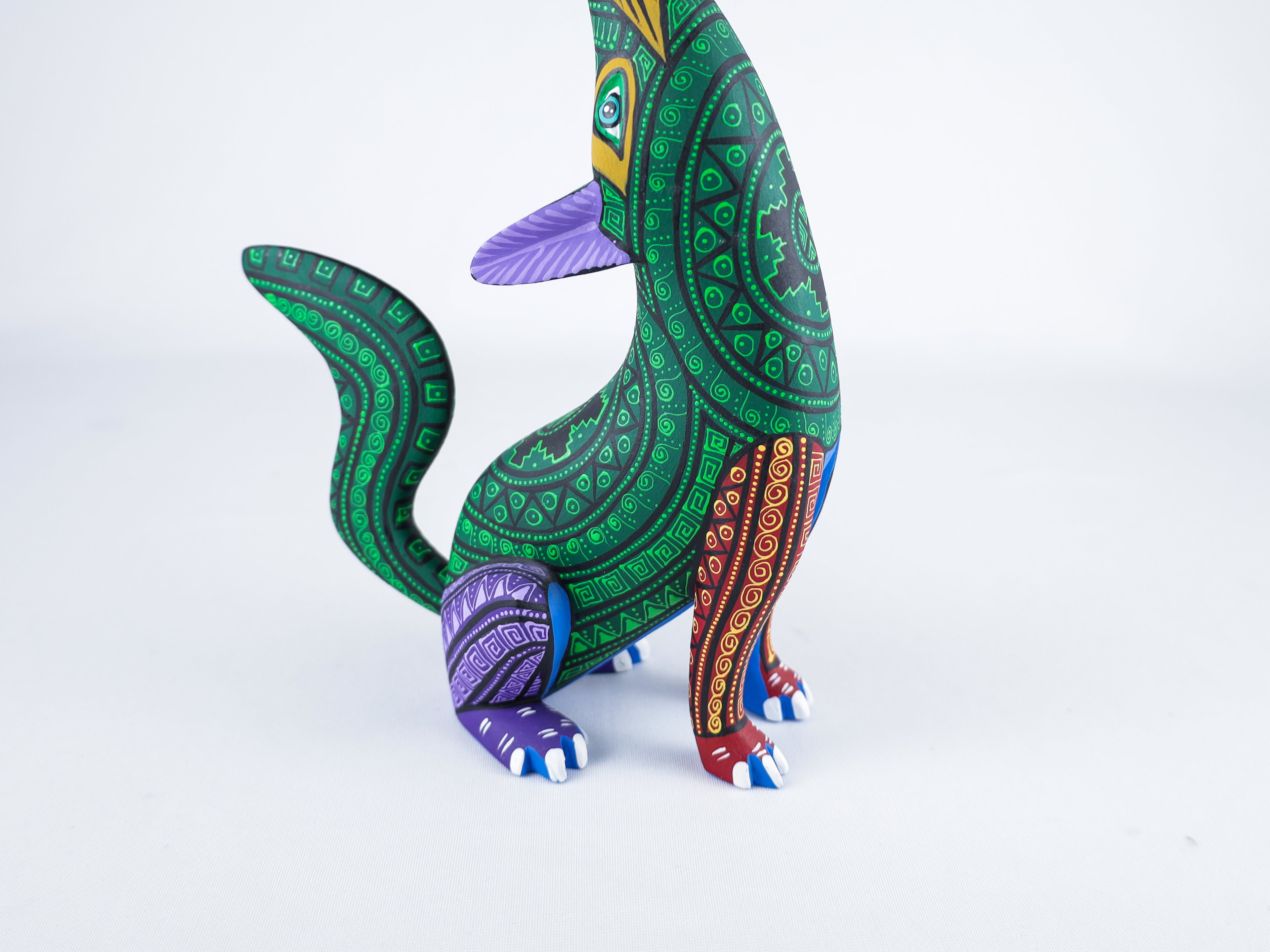 Wolf Alebrije Oaxacan Wood Carving