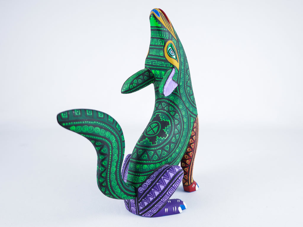 Wolf Alebrije Oaxacan Wood Carving