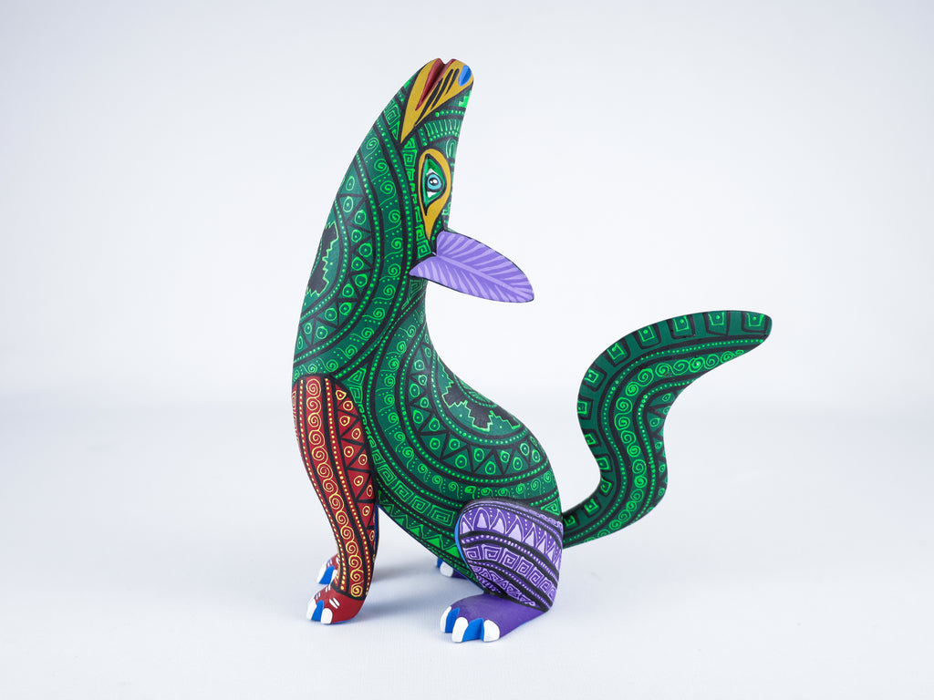 Wolf Alebrije Oaxacan Wood Carving