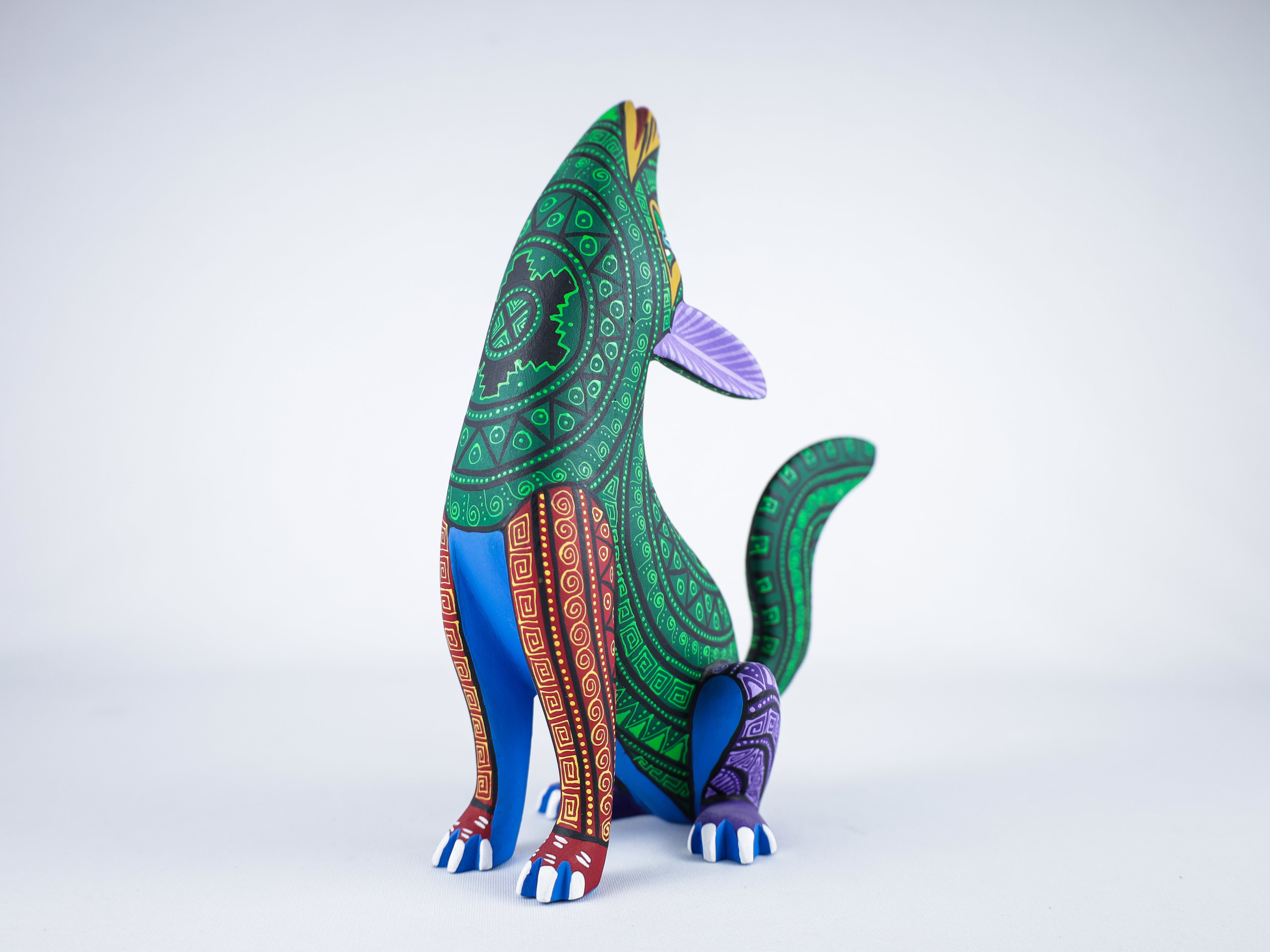 Wolf Alebrije Oaxacan Wood Carving