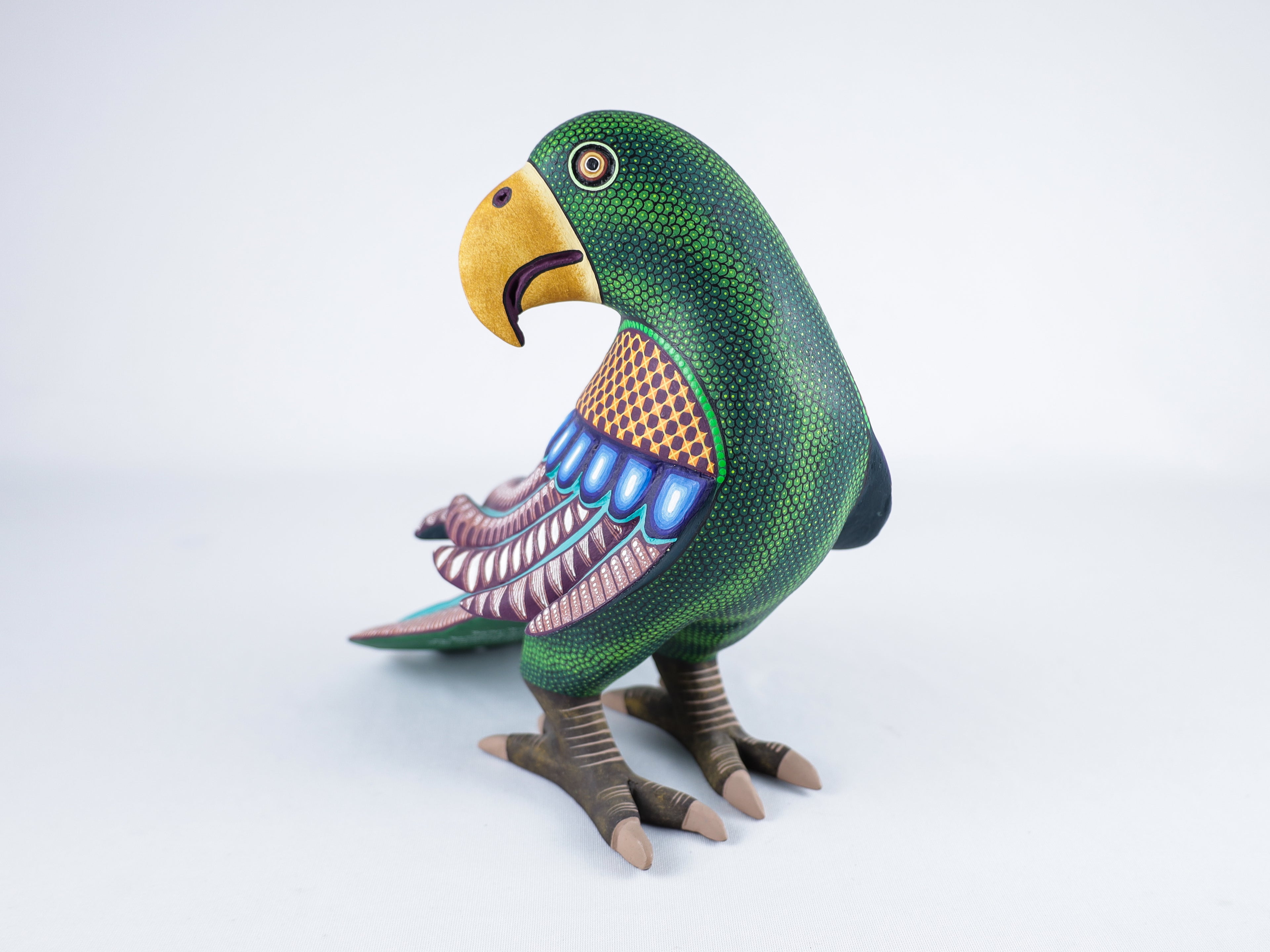 Parrot Alebrije Wood Carving Oaxacan