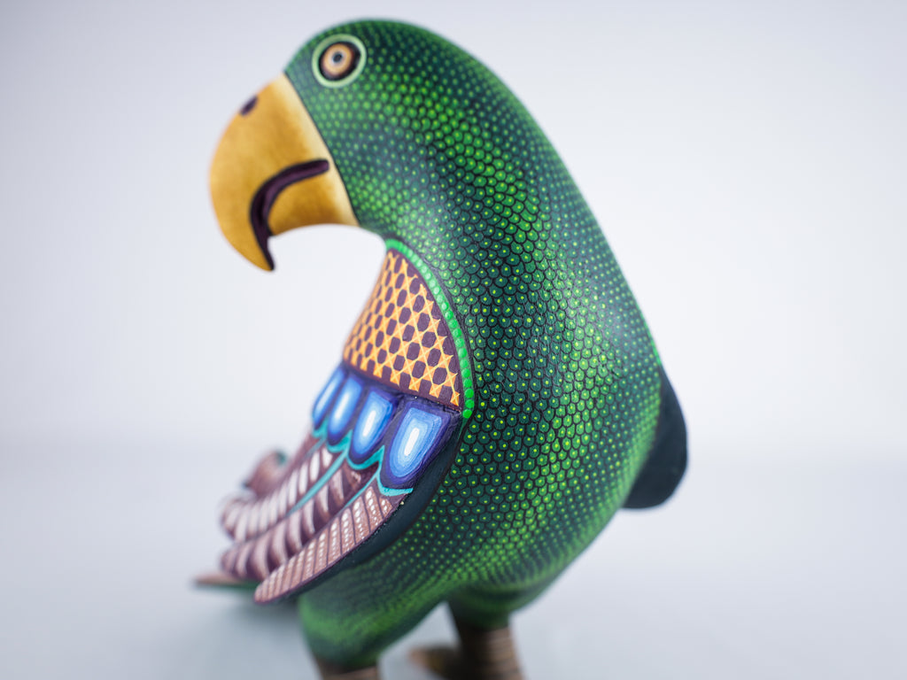Parrot Alebrije Wood Carving Oaxacan