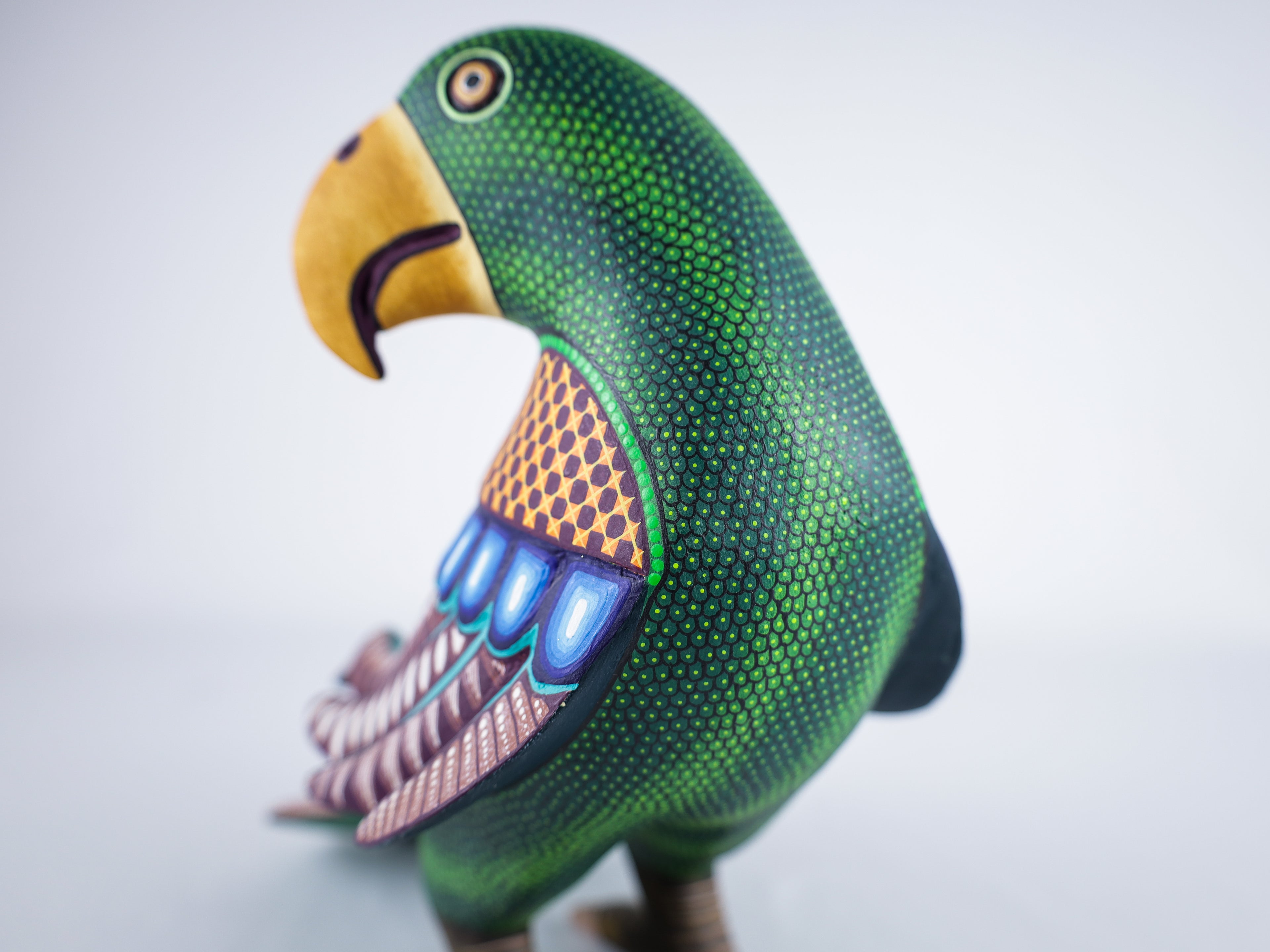 Parrot Alebrije Wood Carving Oaxacan