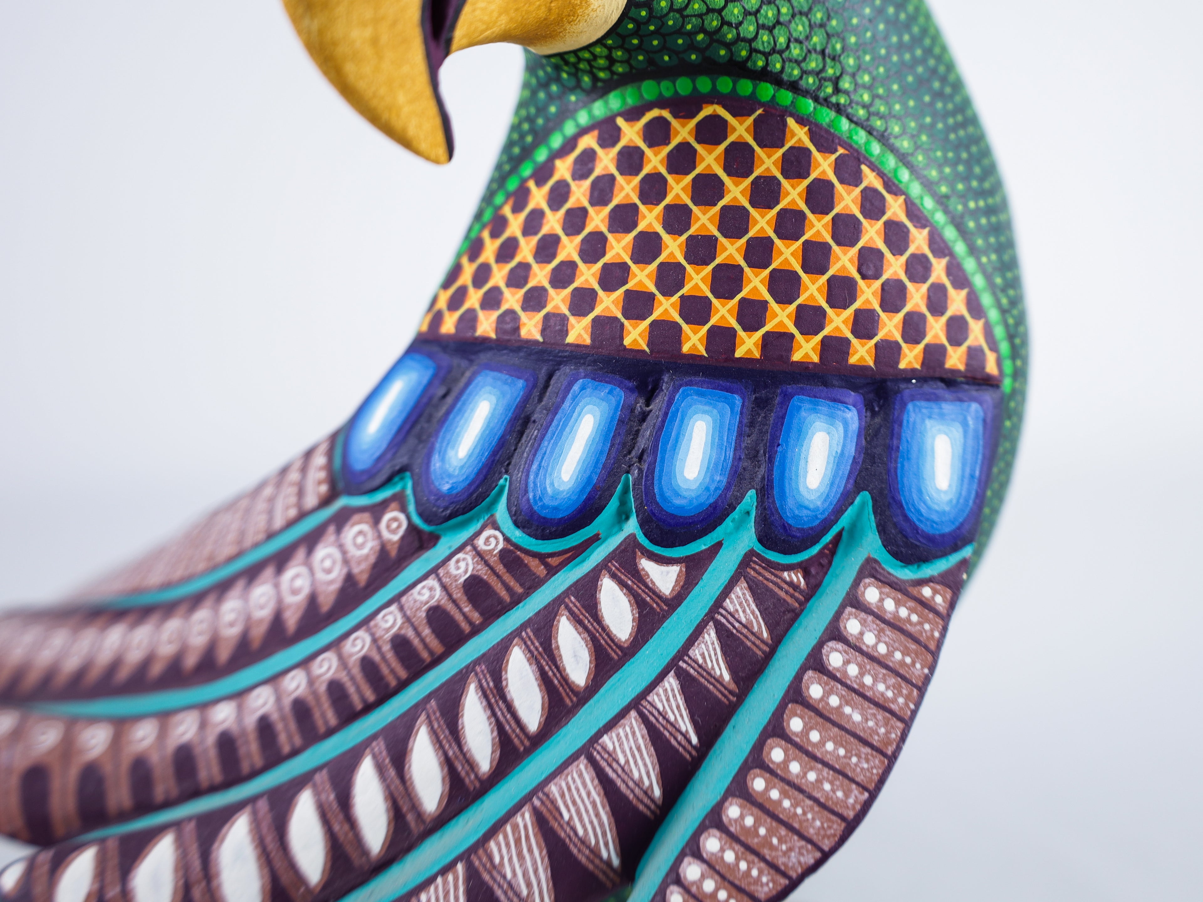 Parrot Alebrije Wood Carving Oaxacan