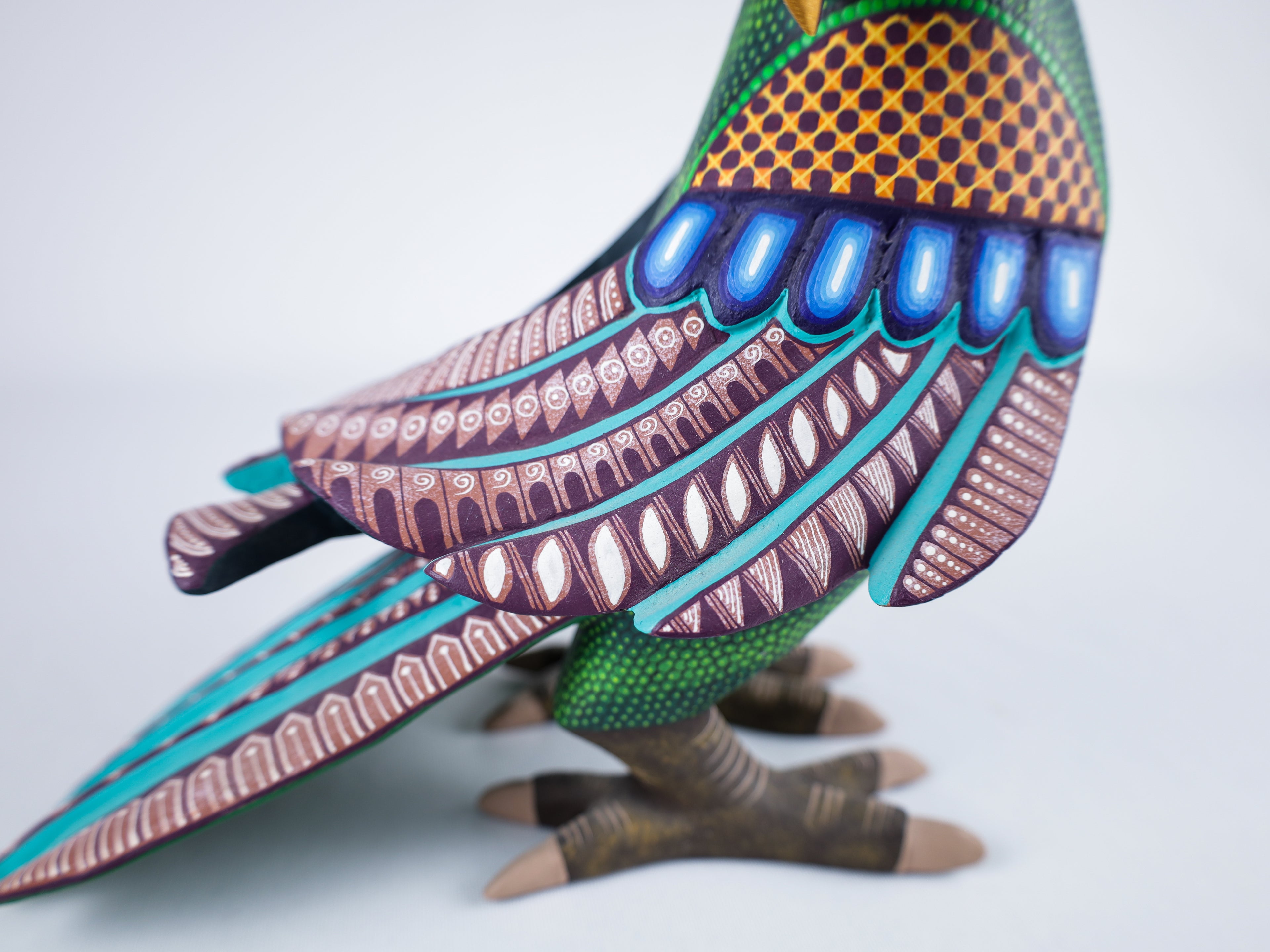Parrot Alebrije Wood Carving Oaxacan