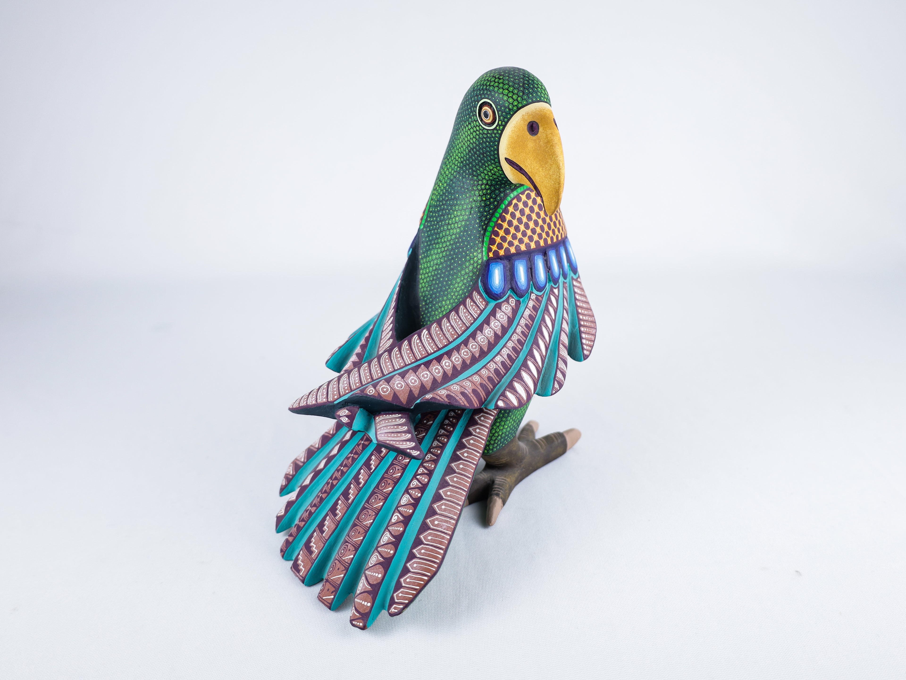 Parrot Alebrije Wood Carving Oaxacan