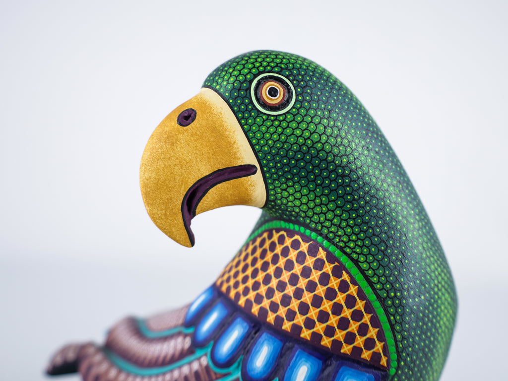 Parrot Alebrije Wood Carving Oaxacan