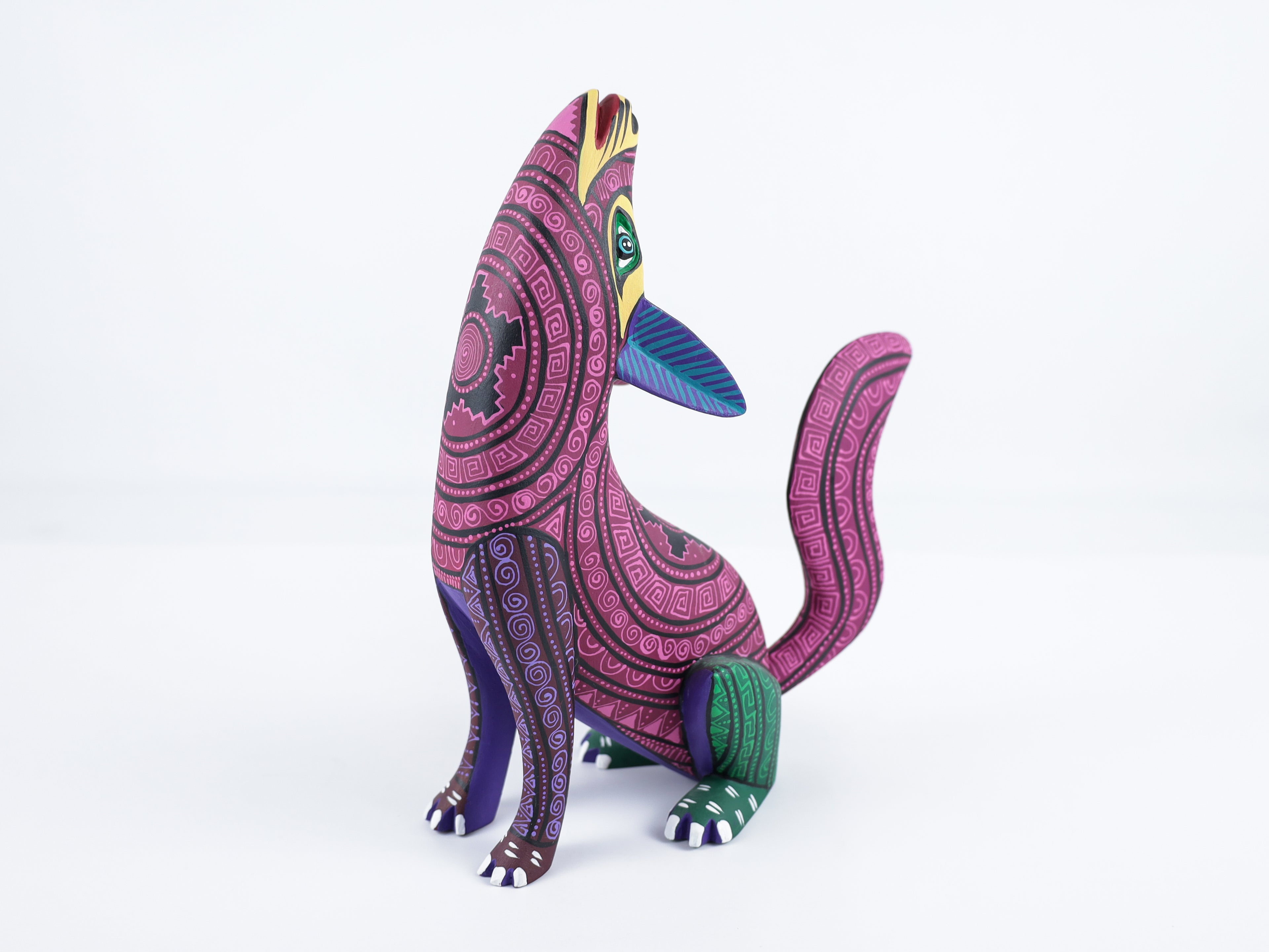Wolf Alebrije Oaxacan Wood Carving