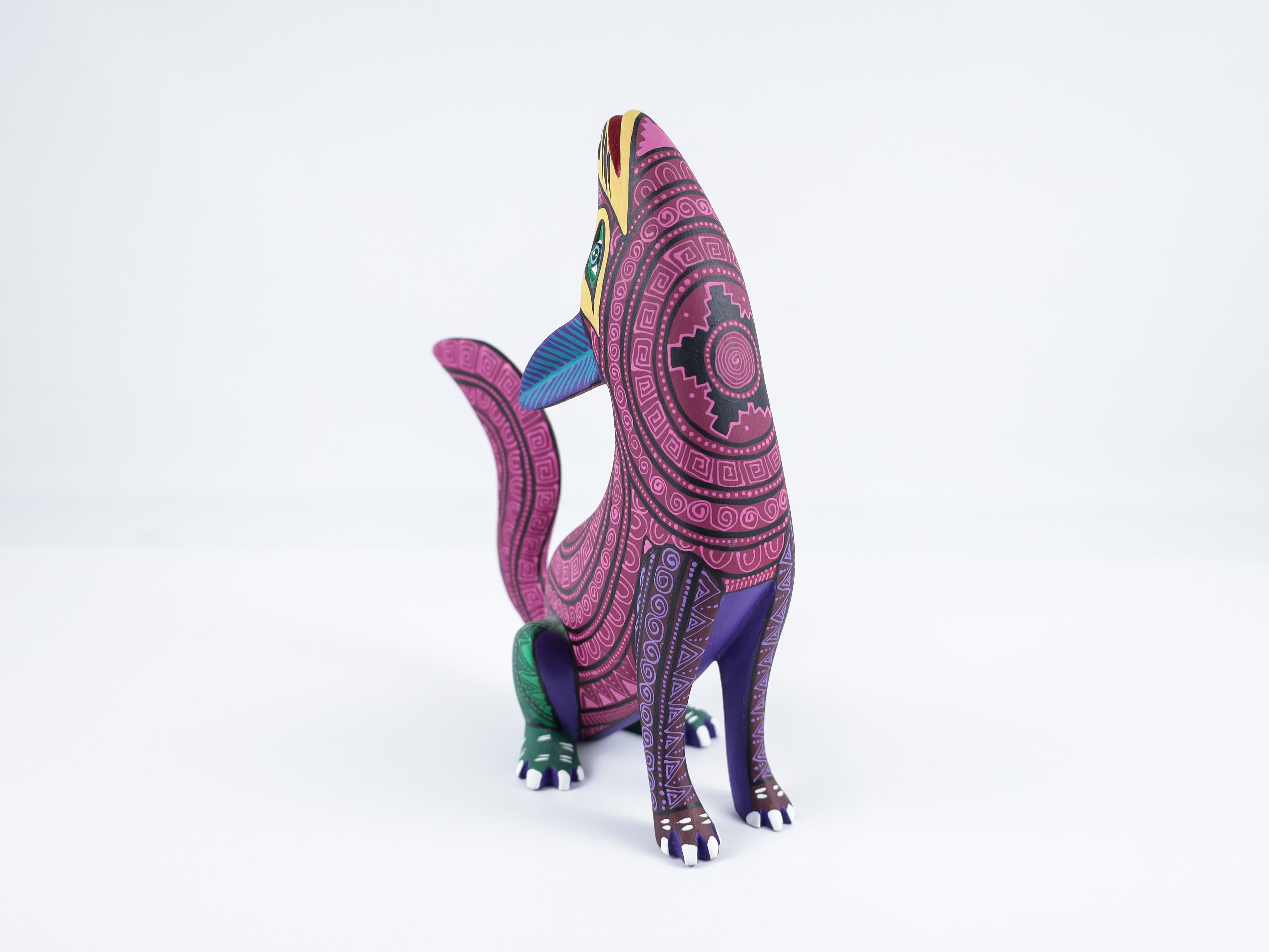 Wolf Alebrije Oaxacan Wood Carving