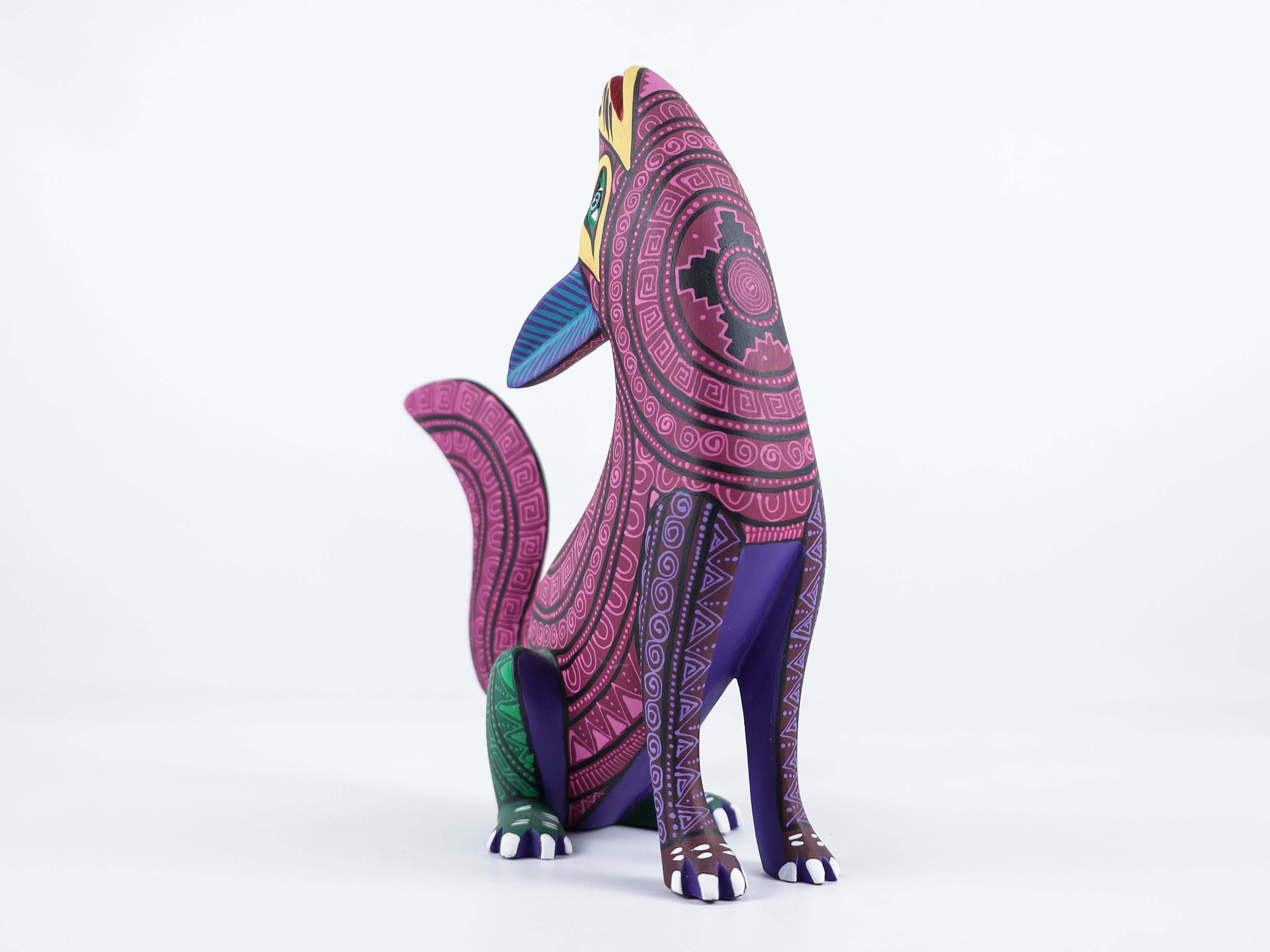 Wolf Alebrije Oaxacan Wood Carving
