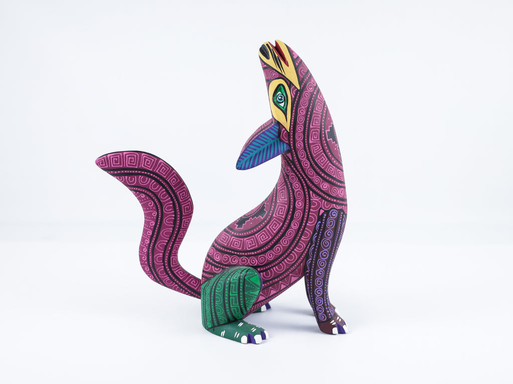 Wolf Alebrije Oaxacan Wood Carving