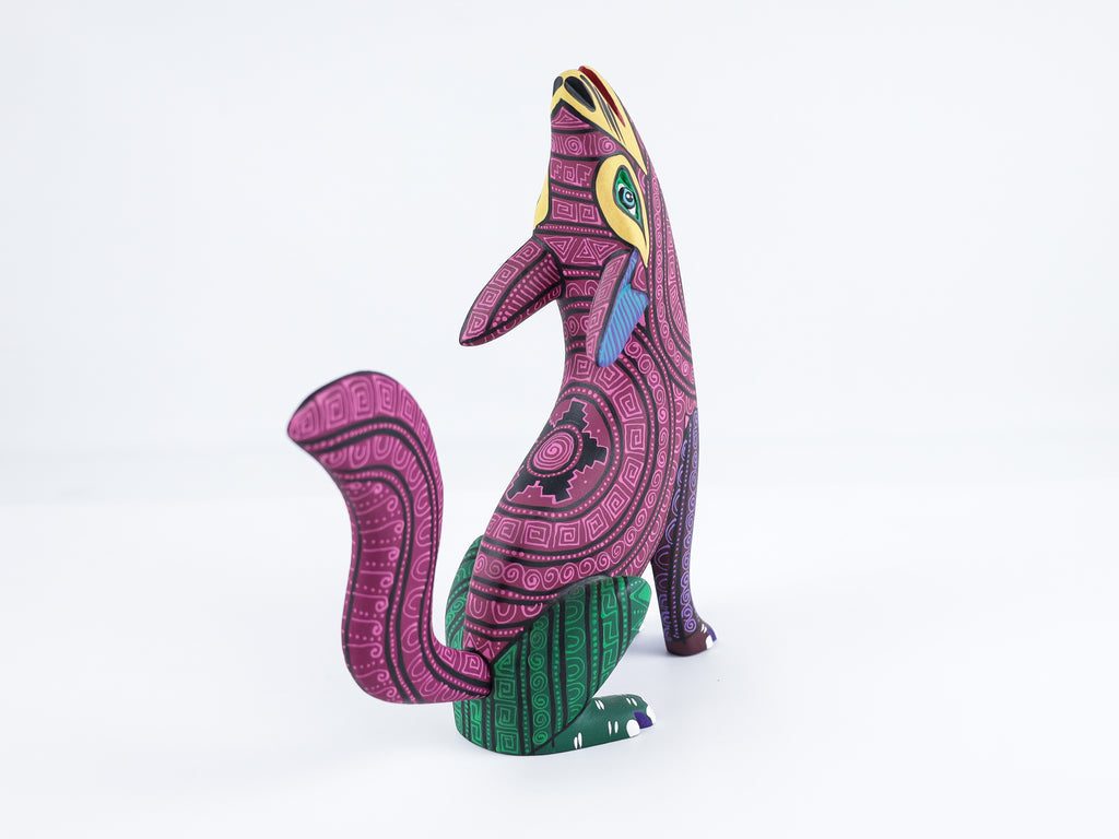 Wolf Alebrije Oaxacan Wood Carving