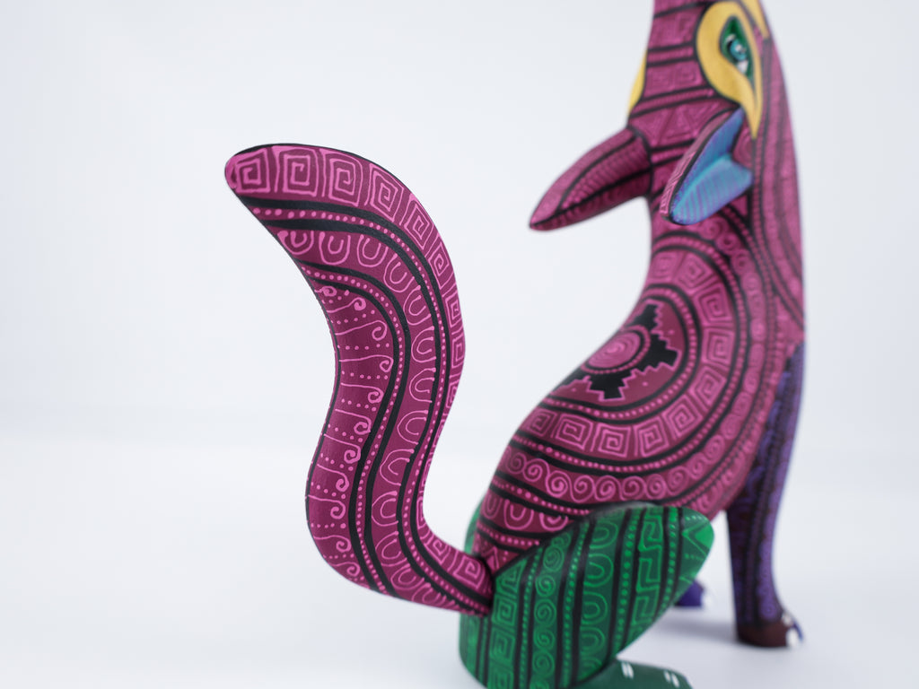 Wolf Alebrije Oaxacan Wood Carving