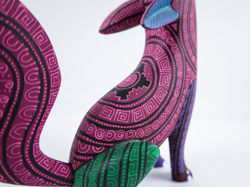 Wolf Alebrije Oaxacan Wood Carving