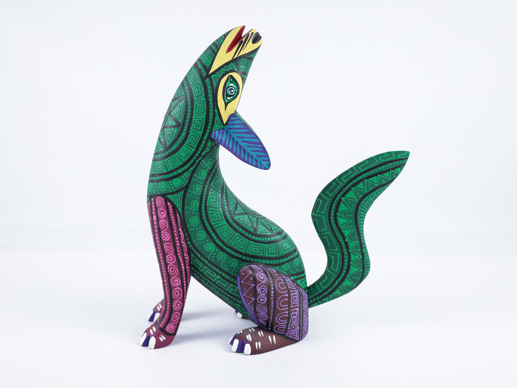 Wolf Alebrije Oaxacan Wood Carving