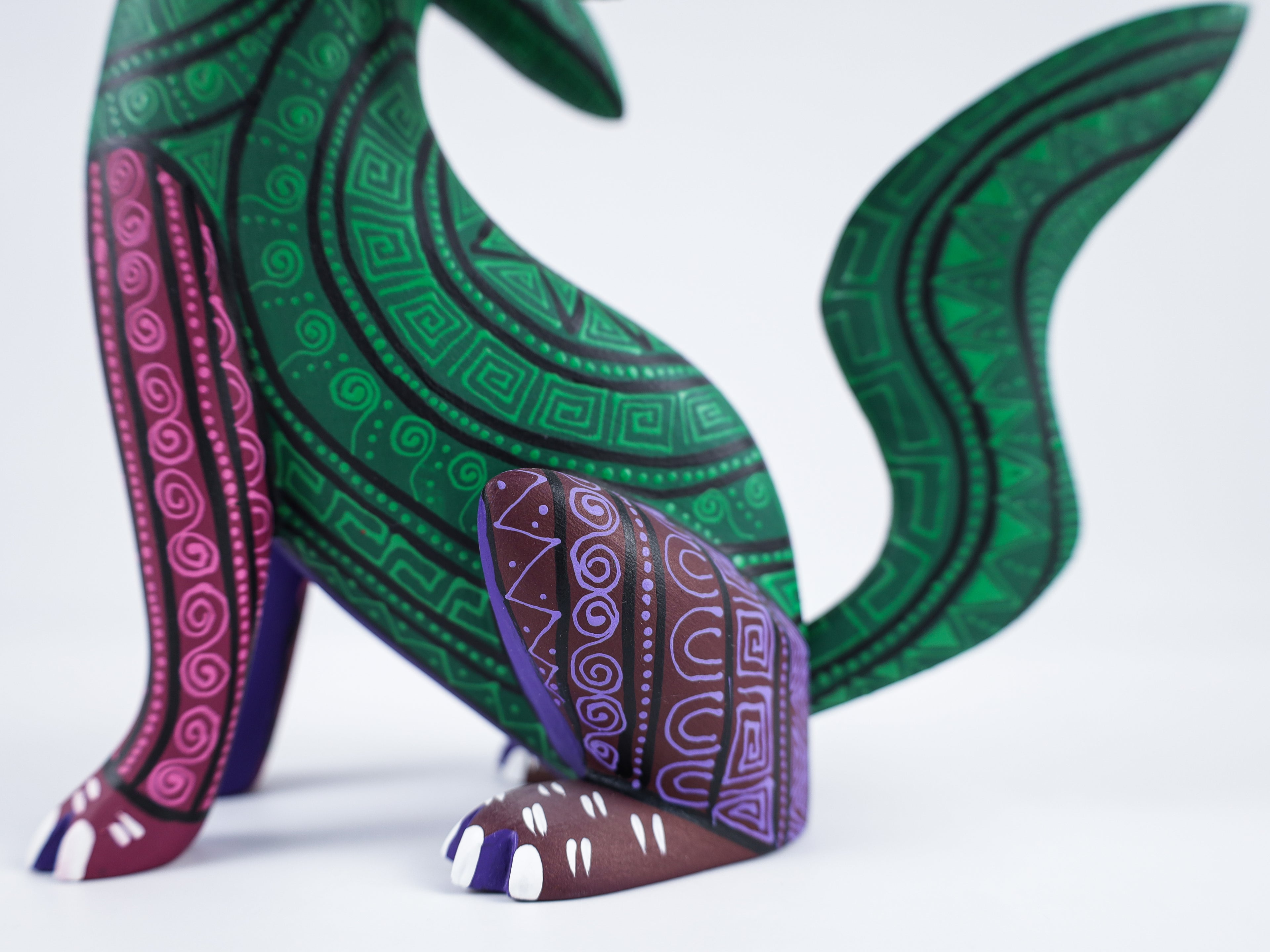 Wolf Alebrije Oaxacan Wood Carving
