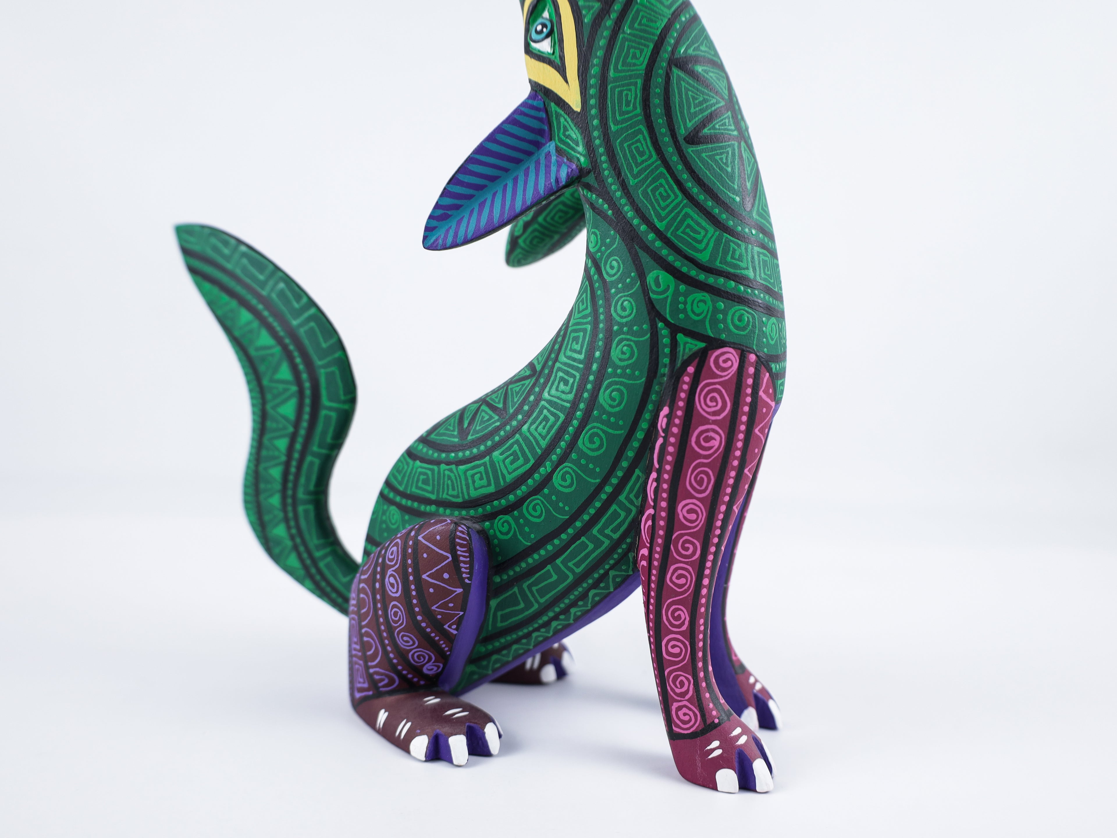 Wolf Alebrije Oaxacan Wood Carving