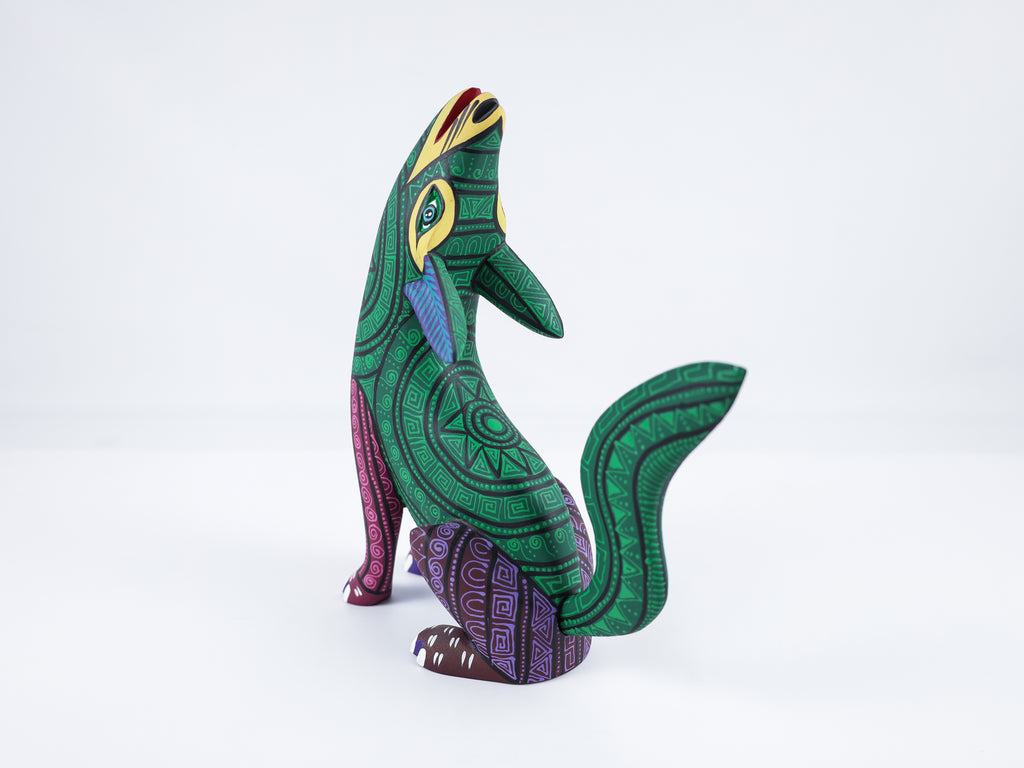 Wolf Alebrije Oaxacan Wood Carving