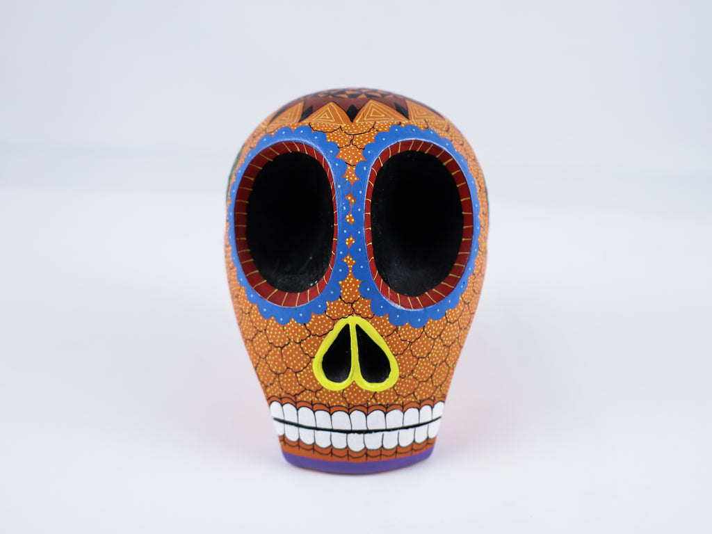Skull Alebrije Dia de Muertos / Day of the Dead Oaxacan Wood Carving